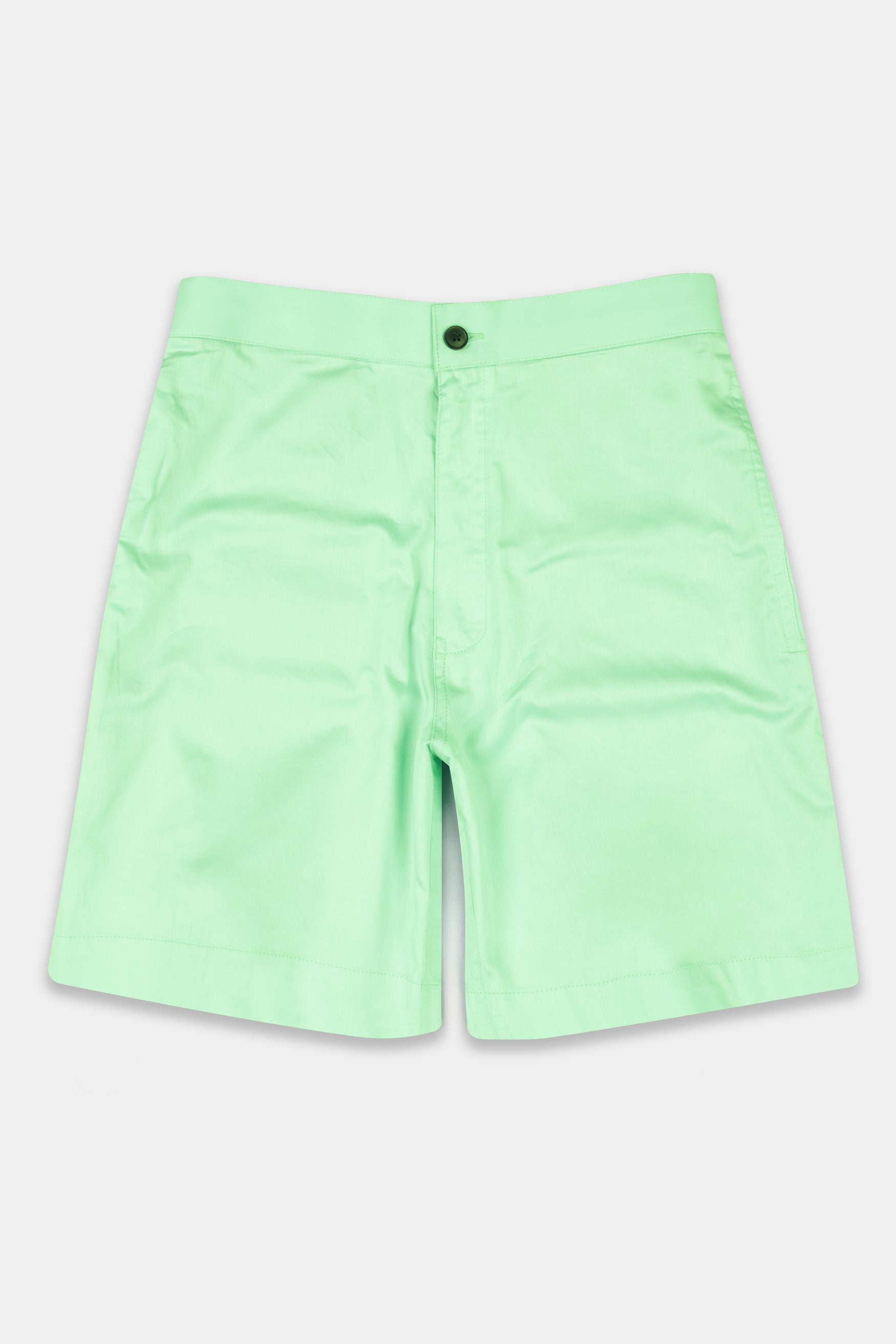 Fringy Green Subtle Sheen Super Soft Premium Cotton Shorts