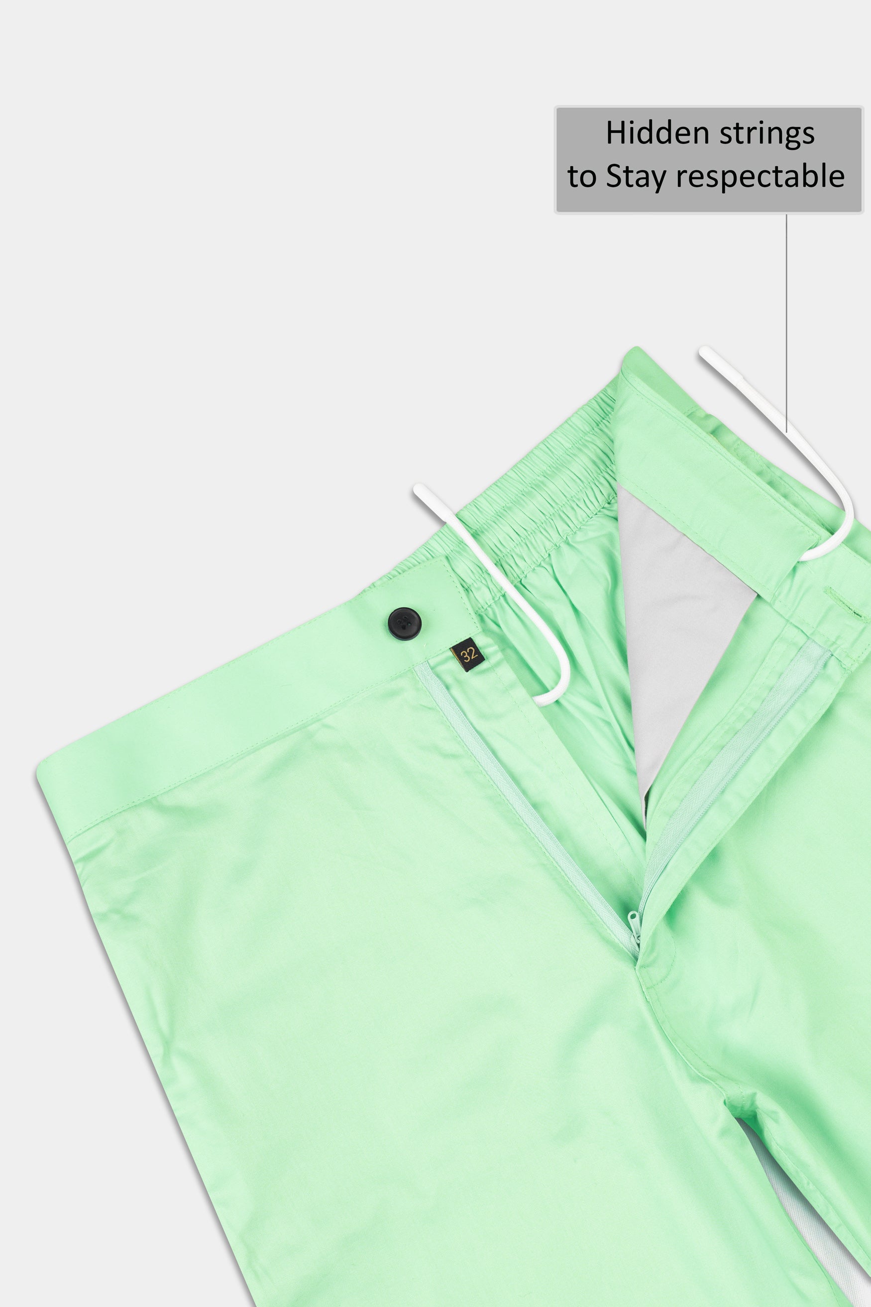 Fringy Green Subtle Sheen Super Soft Premium Cotton Shorts