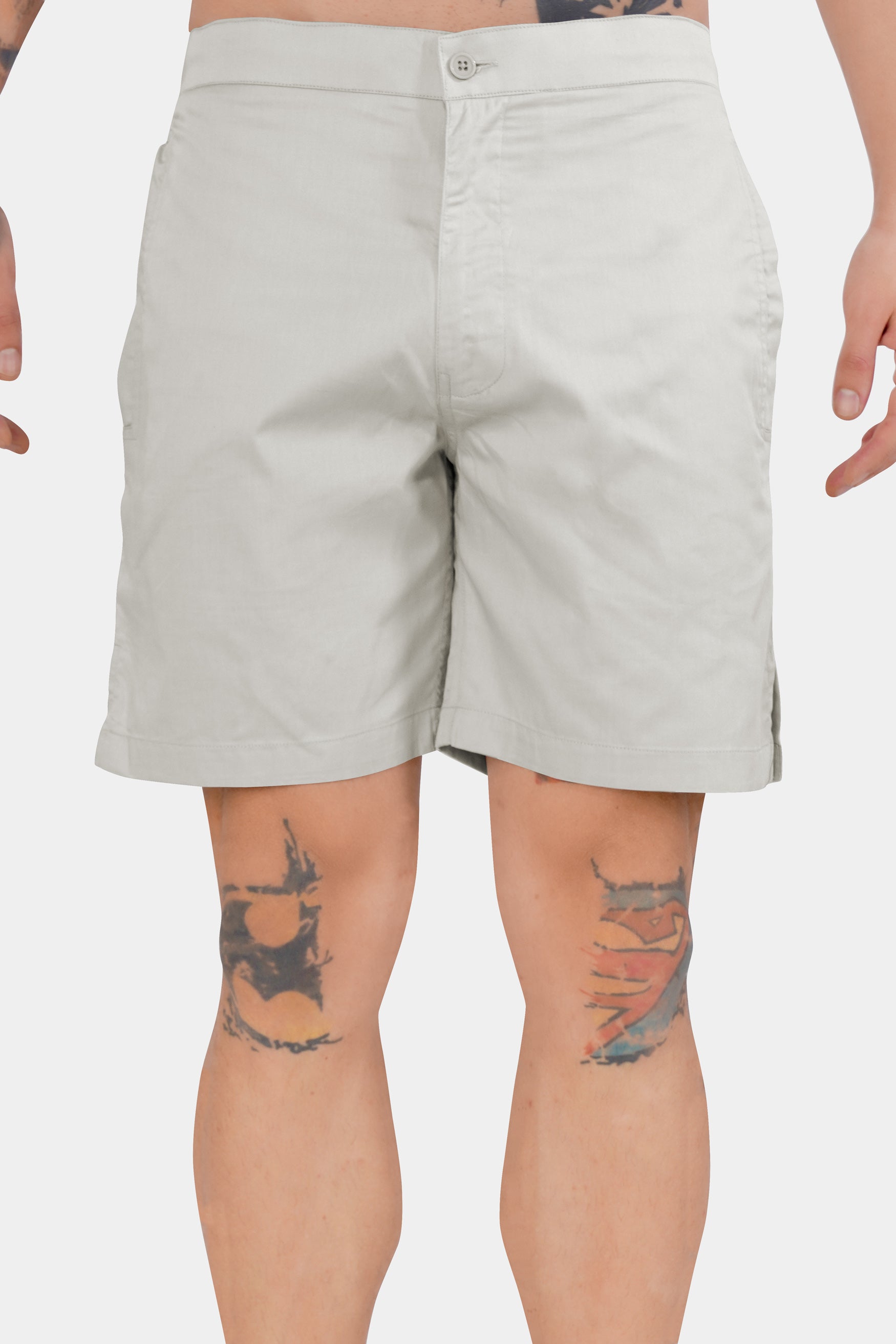 Hawkes Gray Subtle Sheen Super Soft Premium Cotton Shorts