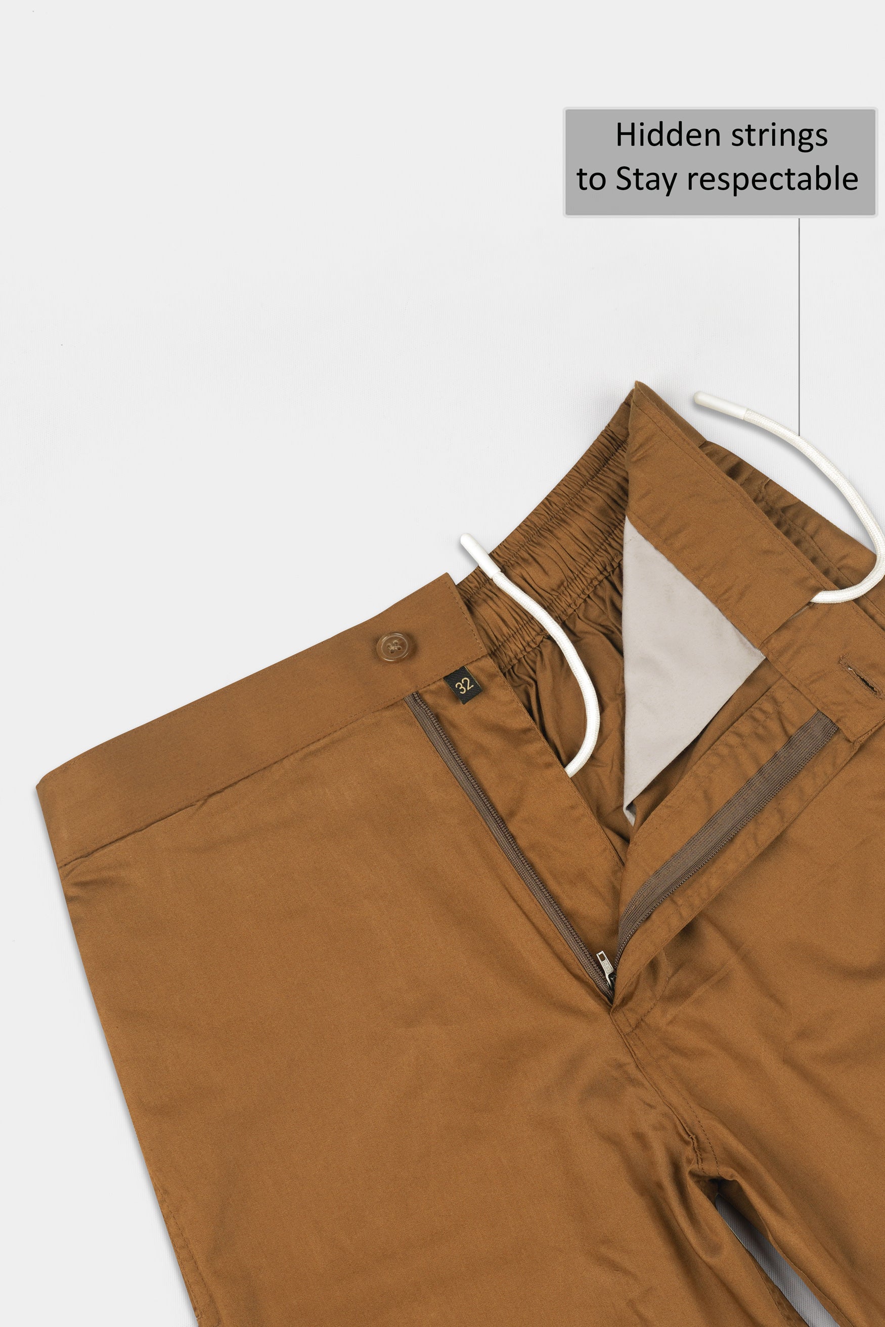 Sepia Brown Subtle Sheen Super Soft Premium Cotton Shorts