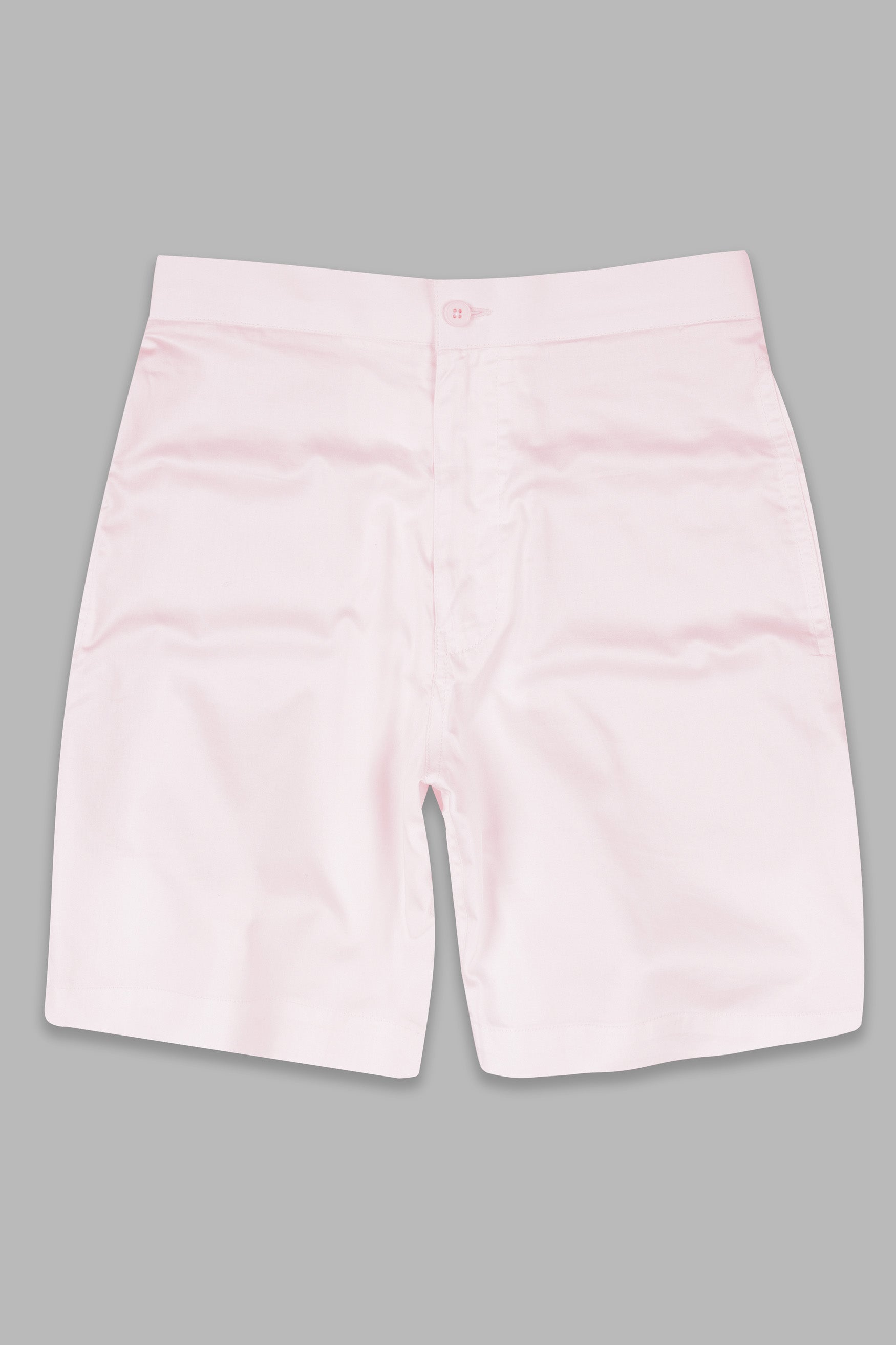 Bizarre Pink Subtle Sheen Super Soft Premium Cotton Shorts