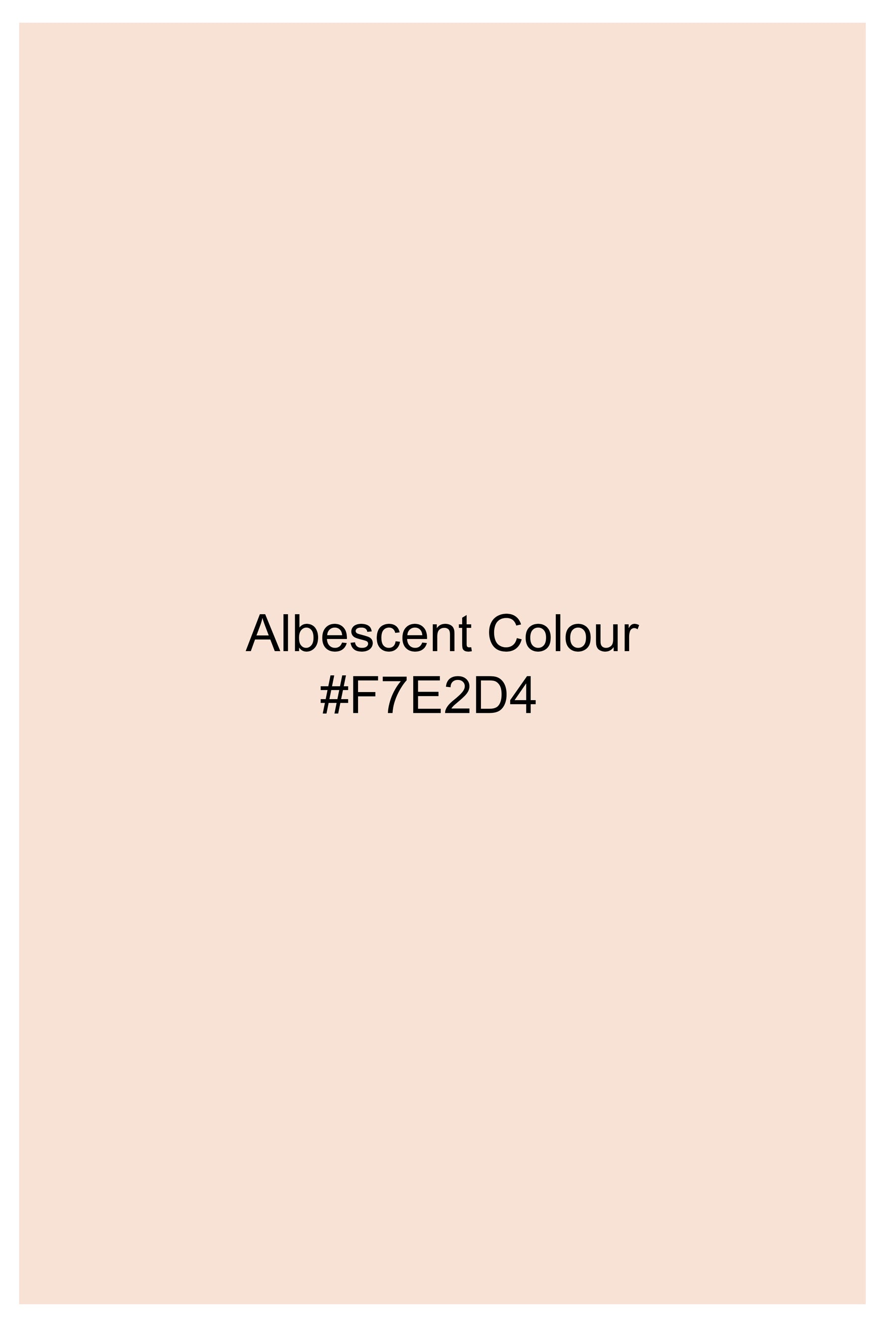 Albescent Cream Subtle Sheen Super Soft Premium Cotton Shorts