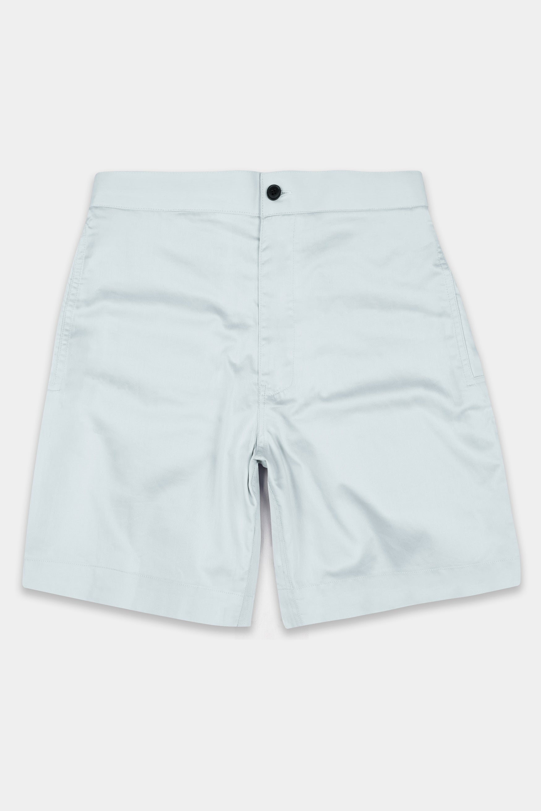 Geyser Blue Subtle Sheen Super Soft Premium Cotton Shorts