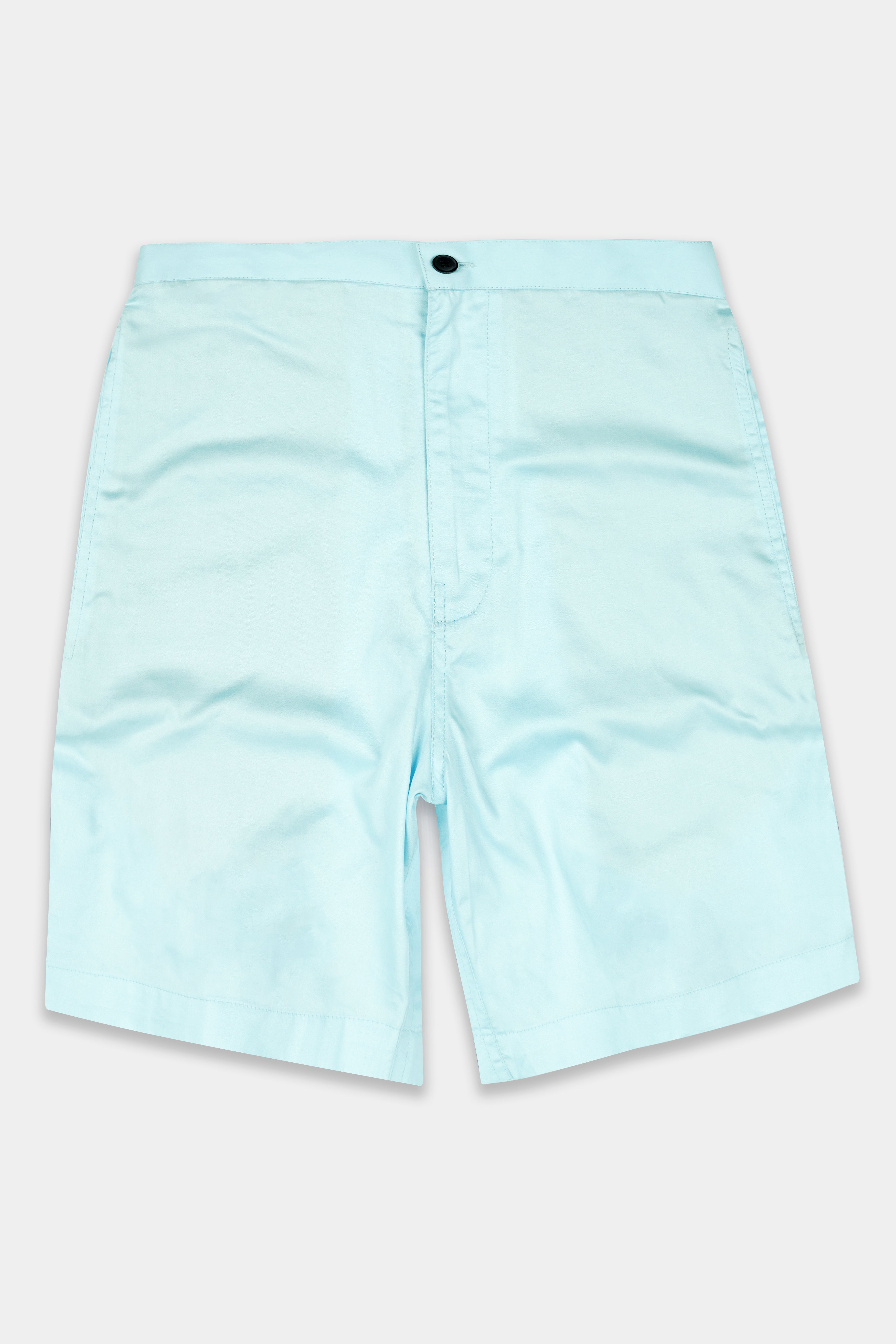 Iceberg Blue Subtle Sheen Super Soft Premium Cotton Shorts