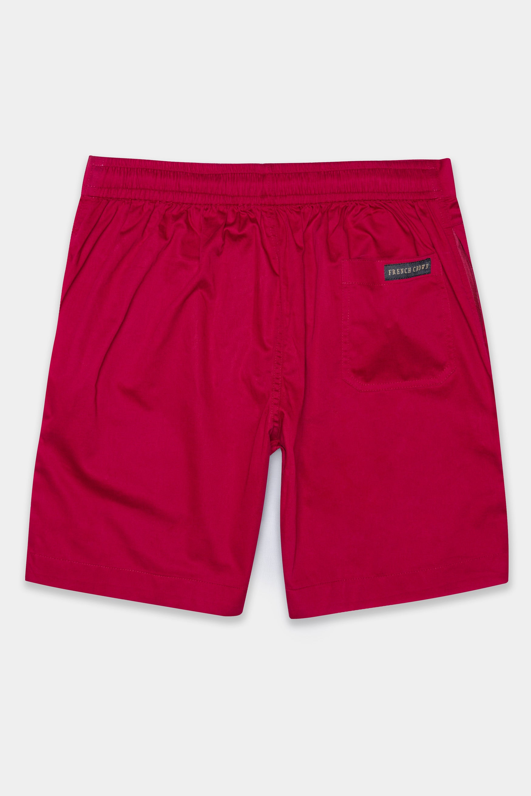 Shiraz Red Subtle Sheen Super Soft Premium Cotton Shorts