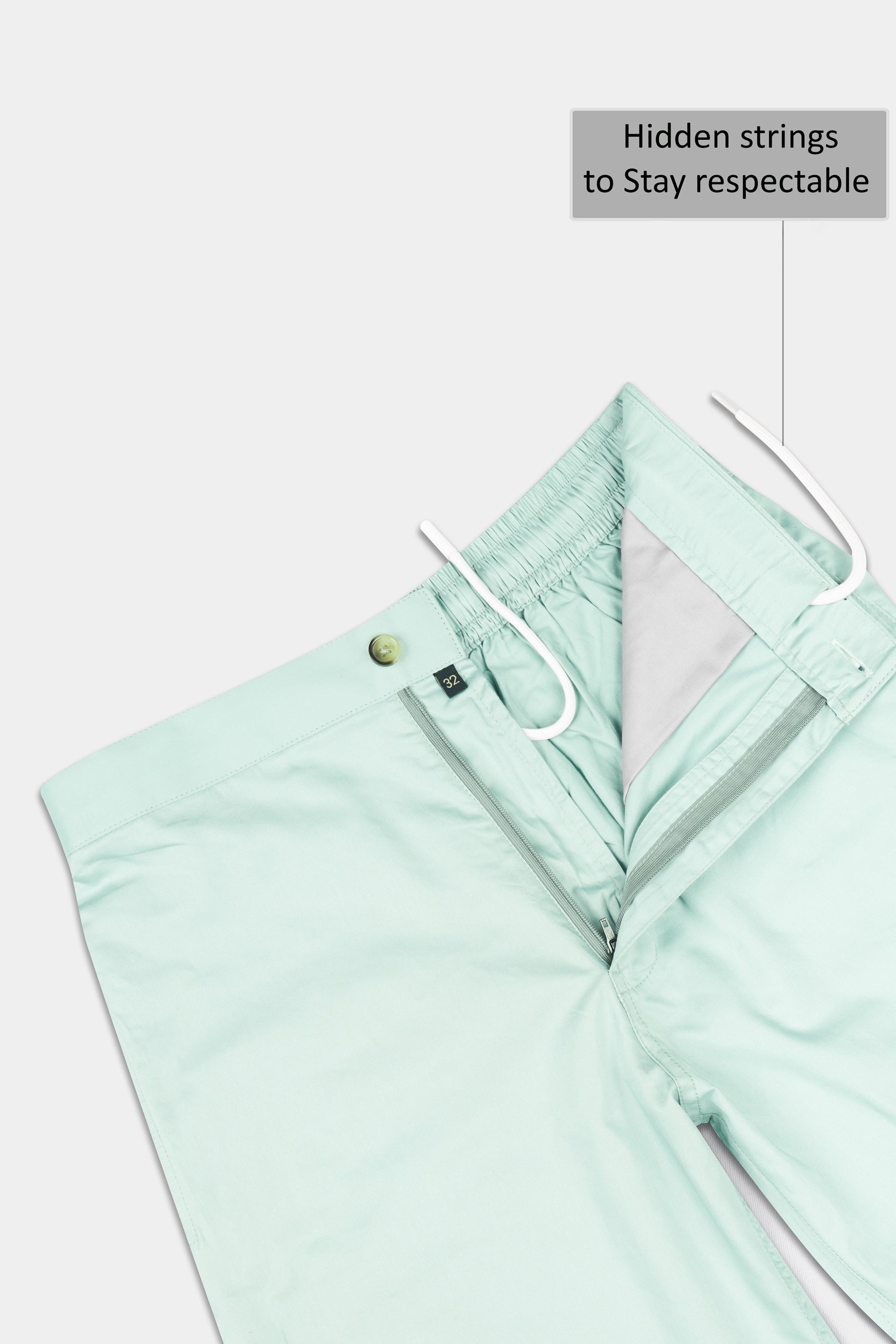 Harp Green Subtle Sheen Super Soft Premium Cotton Shorts