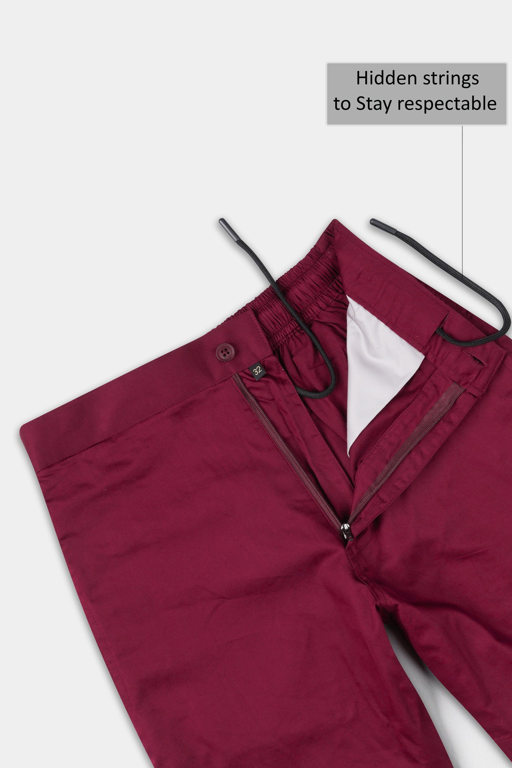 Claret Maroon Subtle Sheen Super Soft Premium Cotton Shorts SR305-28,  SR305-30,  SR305-32,  SR305-34,  SR305-36,  SR305-38,  SR305-40,  SR305-42,  SR305-44