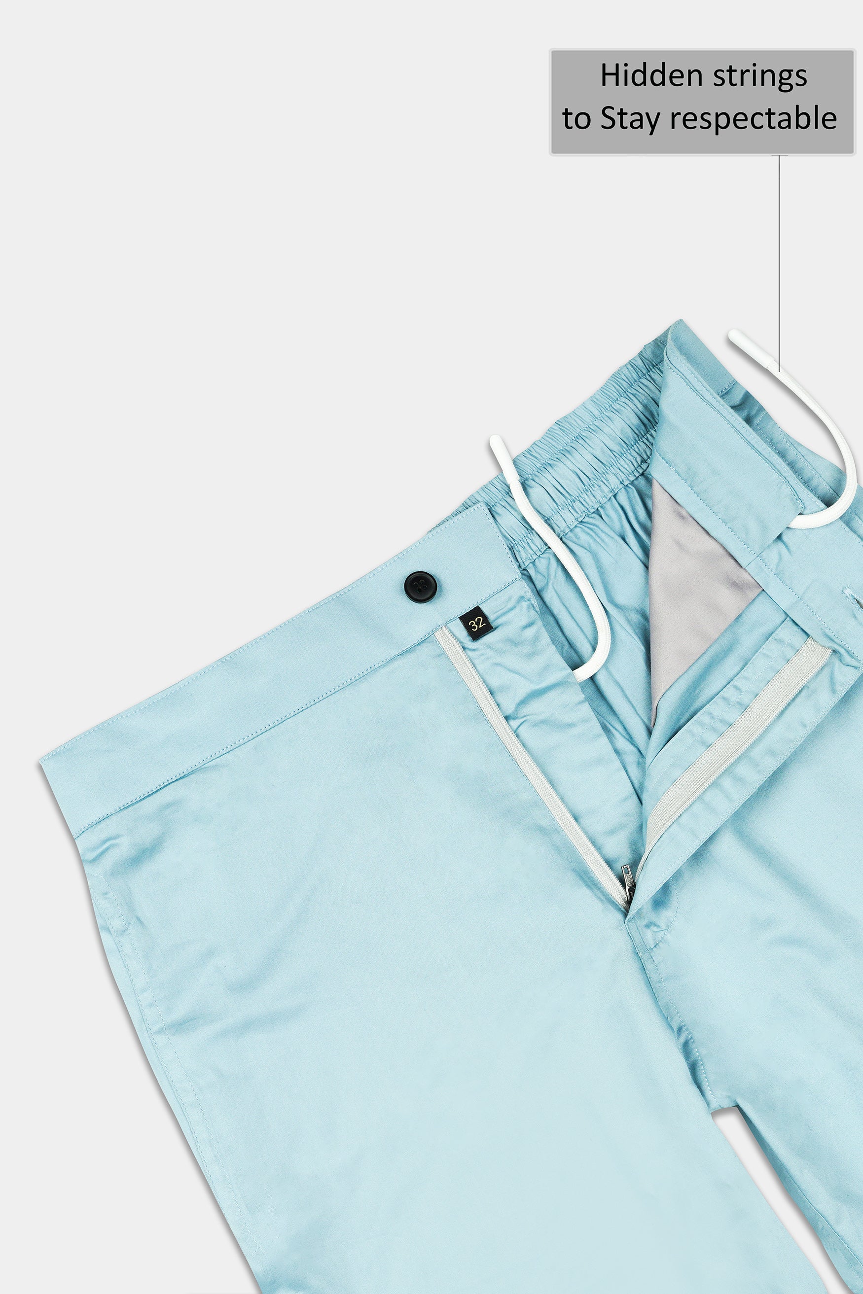 Ziggurat Blue Subtle Sheen Super Soft Premium Cotton Shorts SR306-28,  SR306-30,  SR306-32,  SR306-34,  SR306-36,  SR306-38,  SR306-40,  SR306-42,  SR306-44