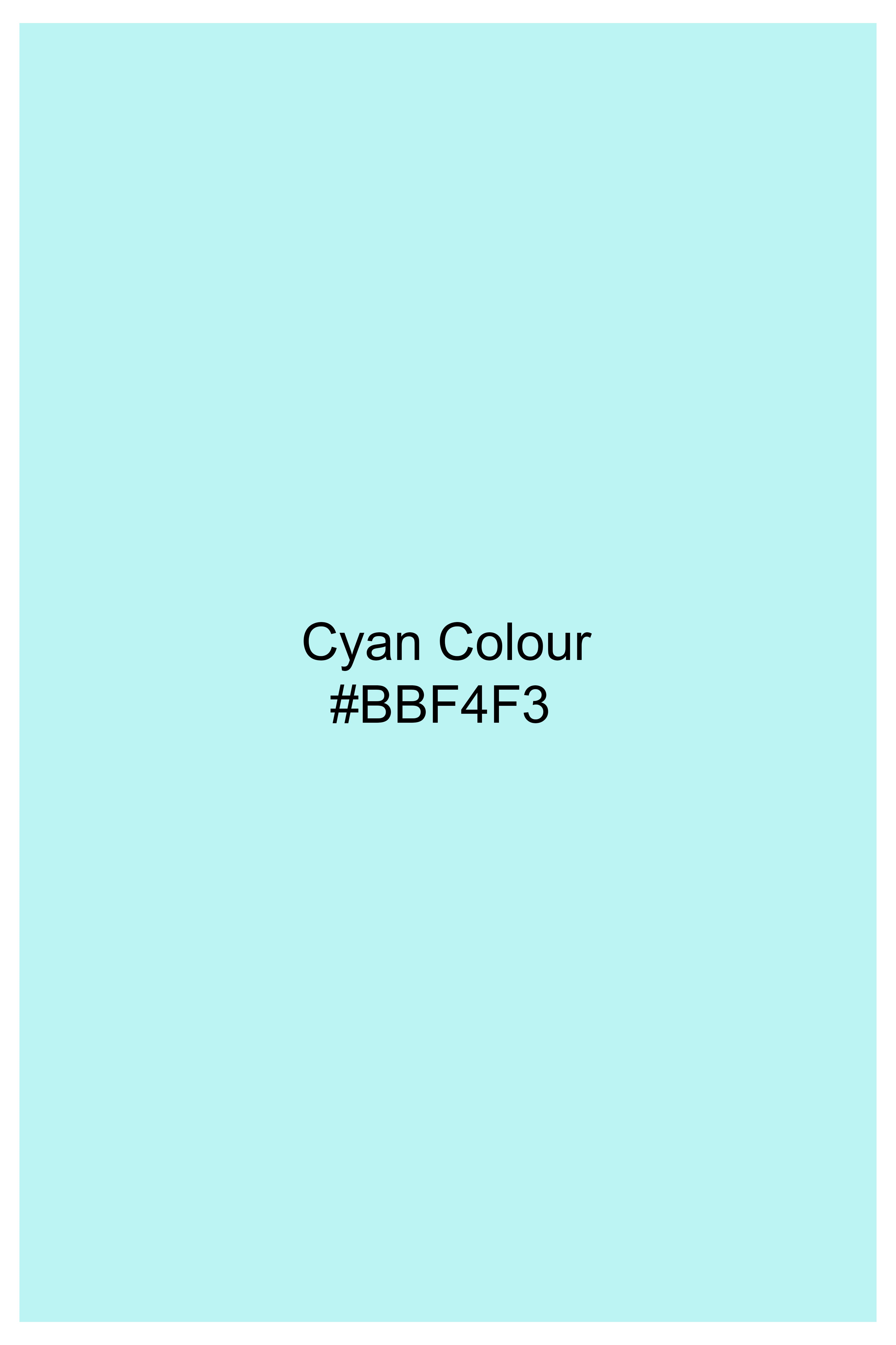 Cyan Blue Subtle Sheen Super Soft Premium Cotton Shorts SR307-28,  SR307-30,  SR307-32,  SR307-34,  SR307-36,  SR307-38,  SR307-40,  SR307-42,  SR307-44