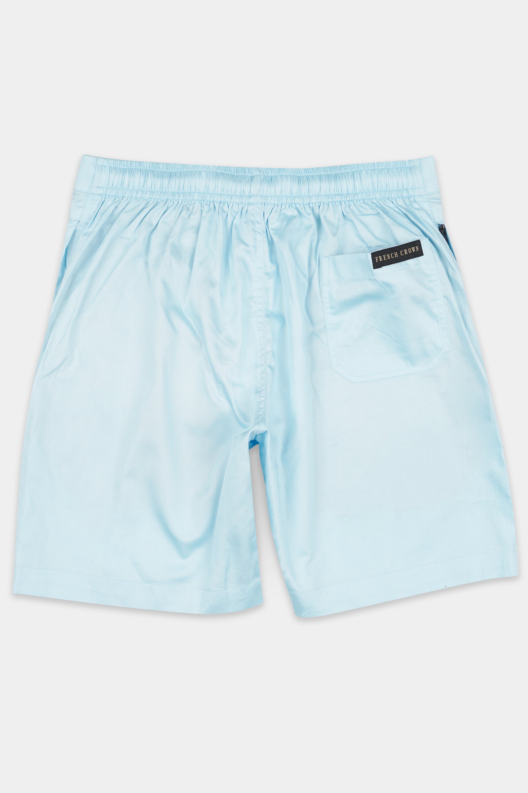 Mercury Blue Subtle Sheen Super Soft Premium Cotton Shorts SR308-28,  SR308-30,  SR308-32,  SR308-34,  SR308-36,  SR308-38,  SR308-40,  SR308-42,  SR308-44