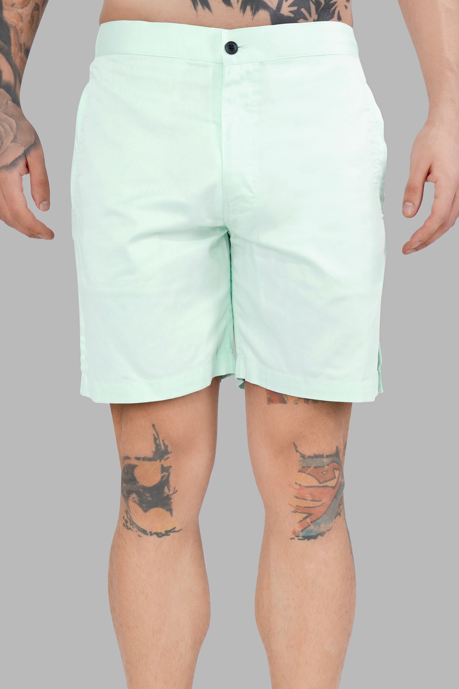 Iceberg Green Subtle Sheen Super Soft Premium Cotton Shorts SR311-28,  SR311-30,  SR311-32,  SR311-34,  SR311-36,  SR311-38,  SR311-40,  SR311-42,  SR311-44