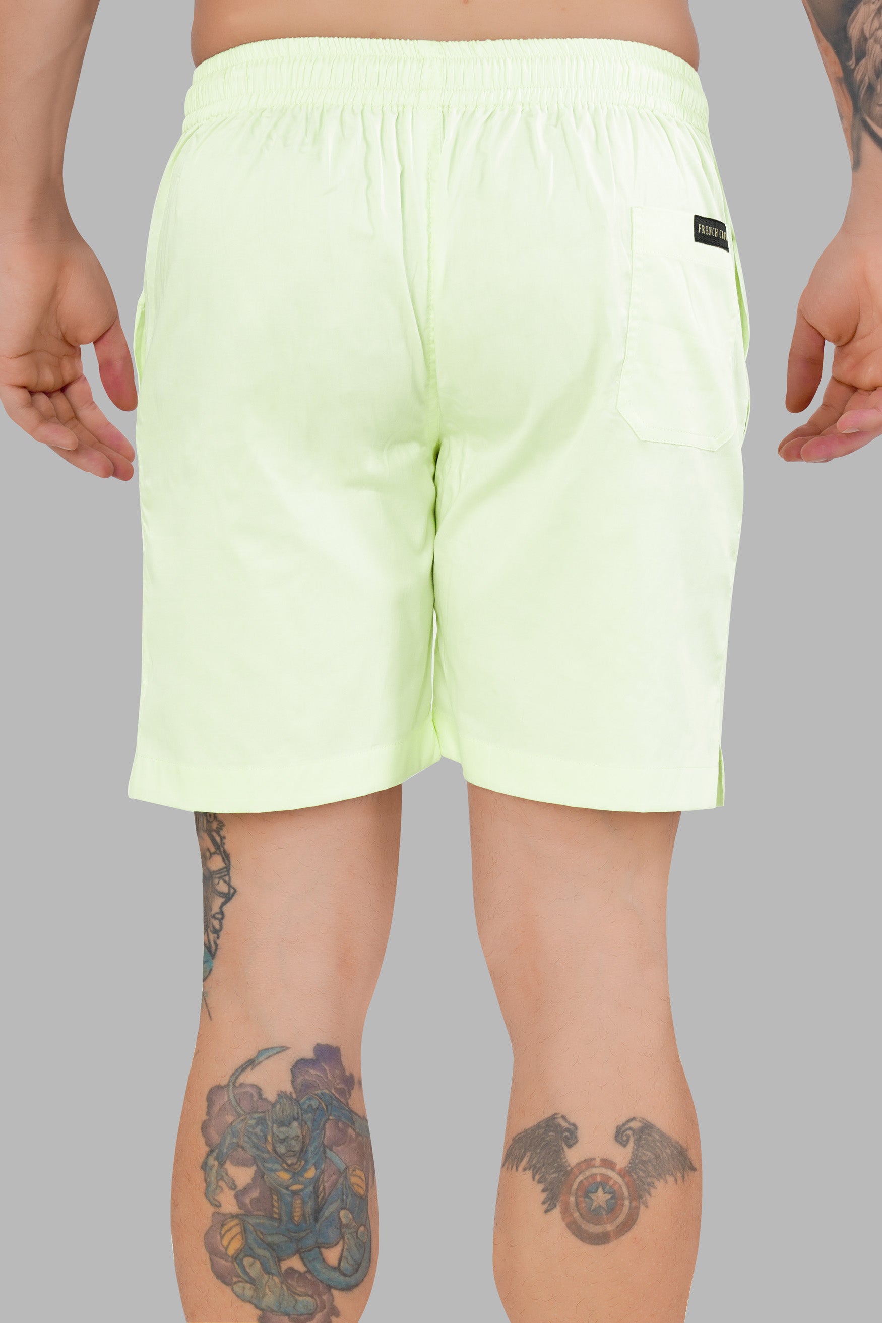 Nyanza Green Subtle Sheen Super Soft Premium Cotton Shorts SR312-28,  SR312-30,  SR312-32,  SR312-34,  SR312-36,  SR312-38,  SR312-40,  SR312-42,  SR312-44