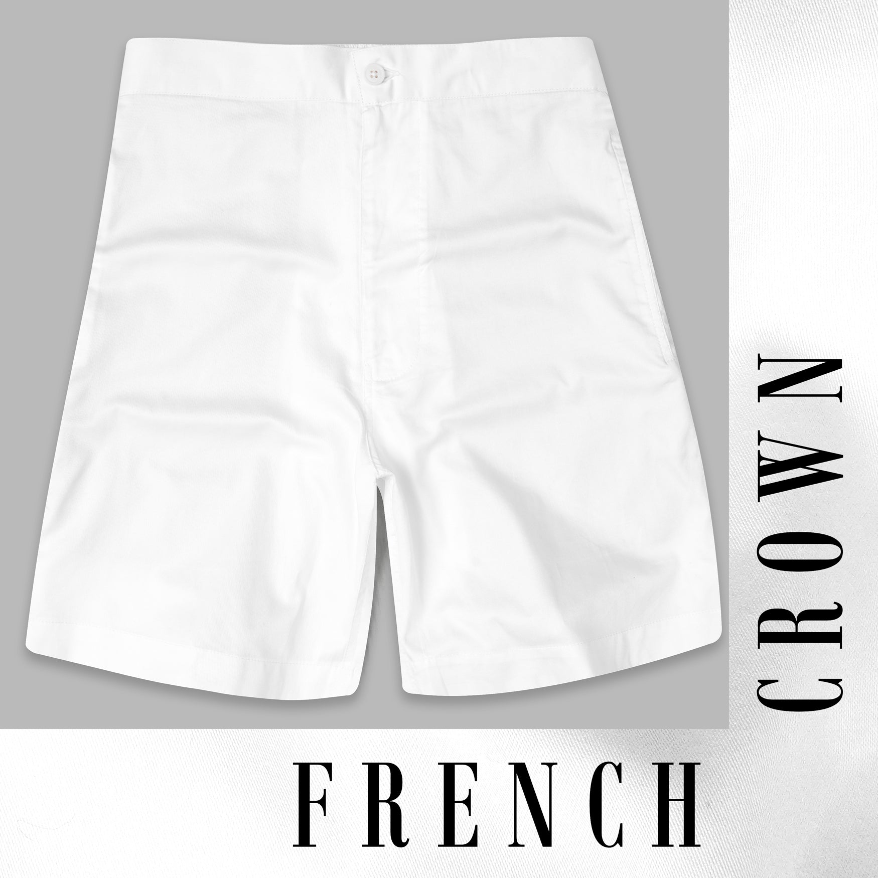 Bright White Subtle Sheen Super Soft Premium Cotton Shorts SR316-28,  SR316-30,  SR316-32,  SR316-34,  SR316-36,  SR316-38,  SR316-40,  SR316-42,  SR316-44