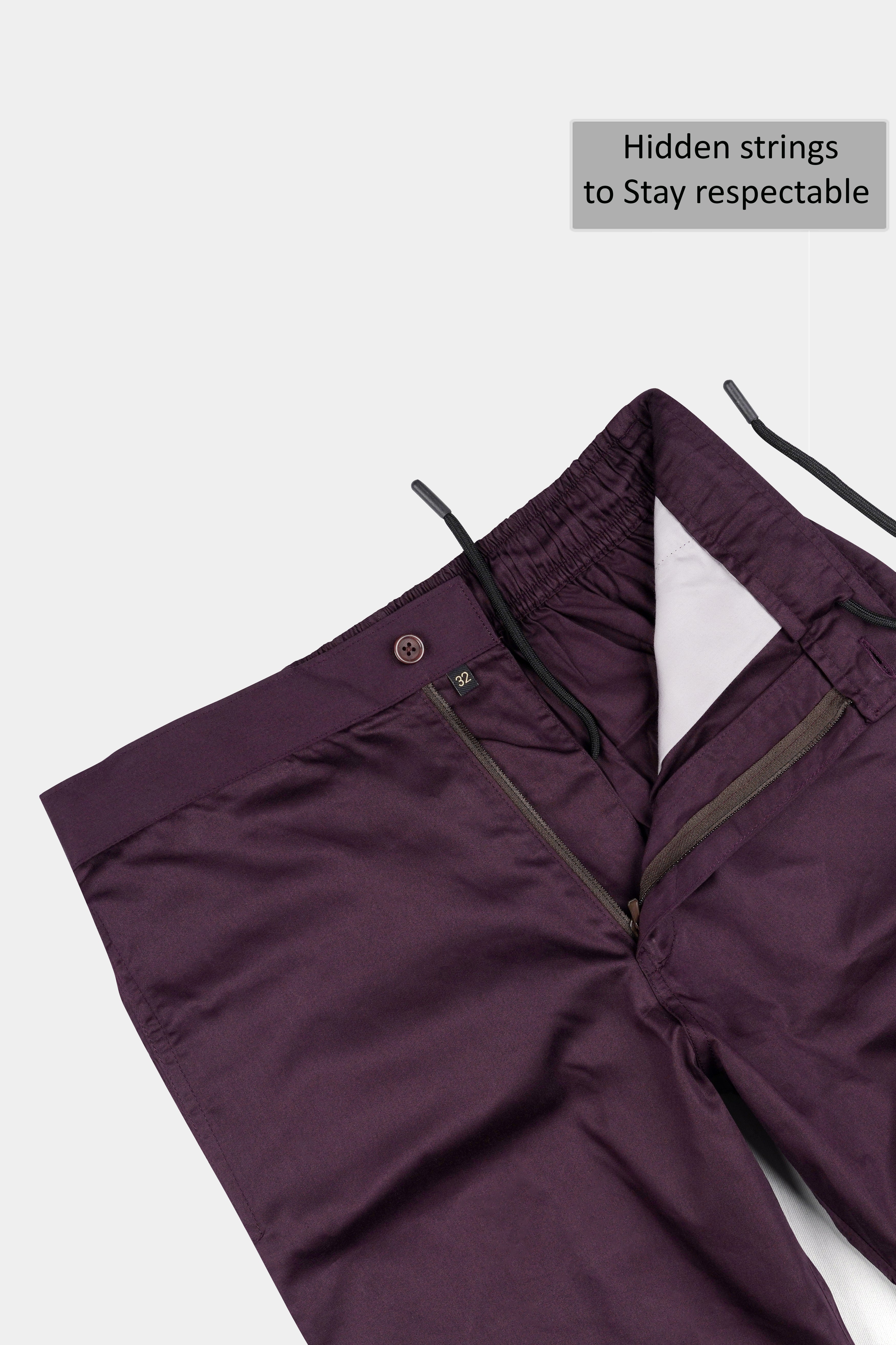 Tyrian Purple Subtle Sheen Super Soft Premium Cotton Shorts SR317-28,  SR317-30,  SR317-32,  SR317-34,  SR317-36,  SR317-38,  SR317-40,  SR317-42,  SR317-44