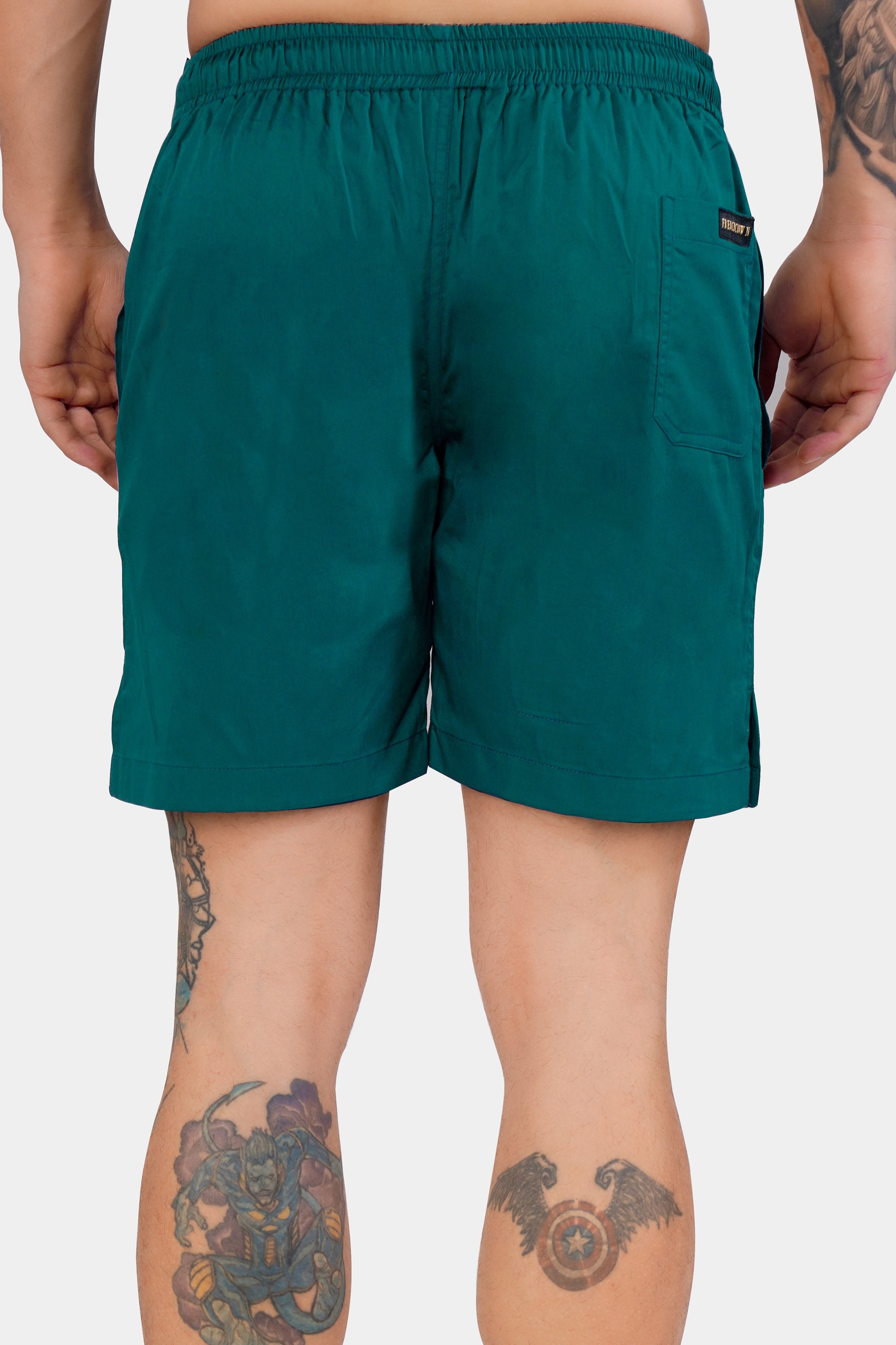 Tarawera Green Subtle Sheen Super Soft Premium Cotton Shorts SR318-28,  SR318-30,  SR318-32,  SR318-34,  SR318-36,  SR318-38,  SR318-40,  SR318-42,  SR318-44