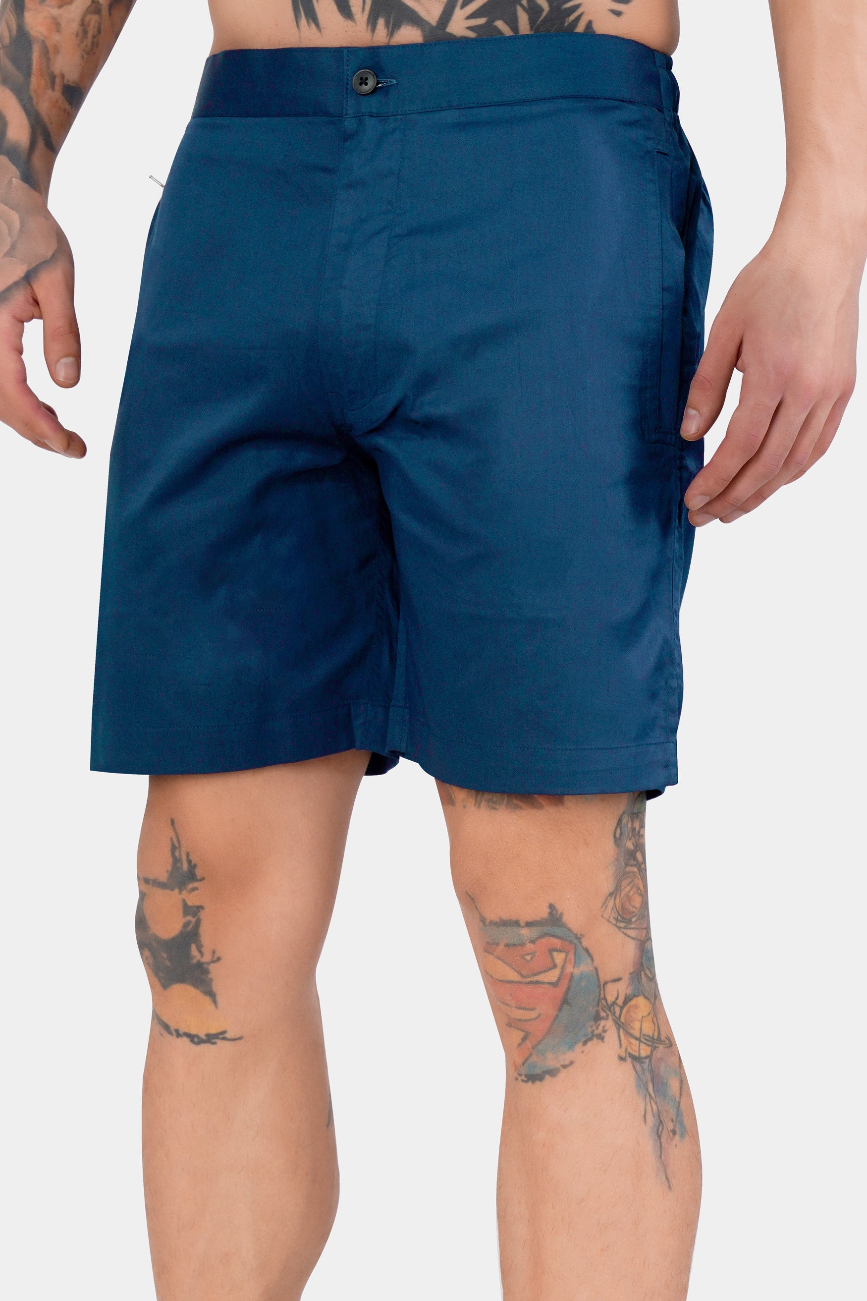 Yale Blue Subtle Sheen Super Soft Premium Cotton Shorts SR324-28,  SR324-30,  SR324-32,  SR324-34,  SR324-36,  SR324-38,  SR324-40,  SR324-42,  SR324-44