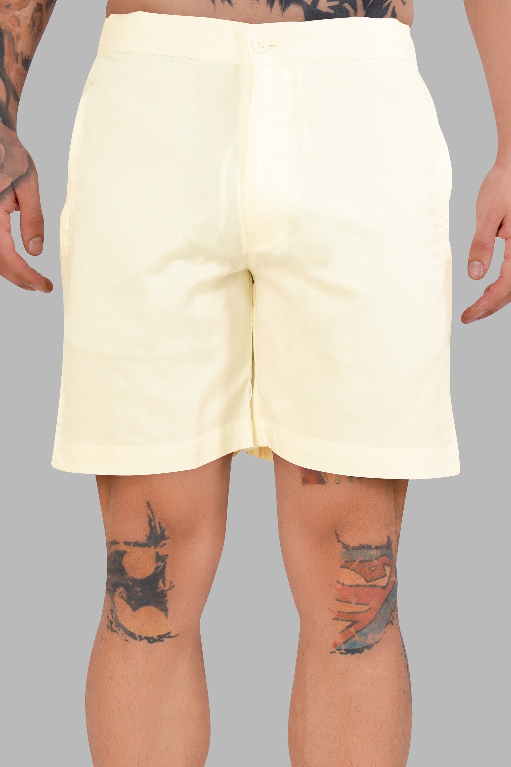 Beige Subtle Sheen Super Soft Premium Cotton Shorts SR328-28,  SR328-30,  SR328-32,  SR328-34,  SR328-36,  SR328-38,  SR328-40,  SR328-42,  SR328-44