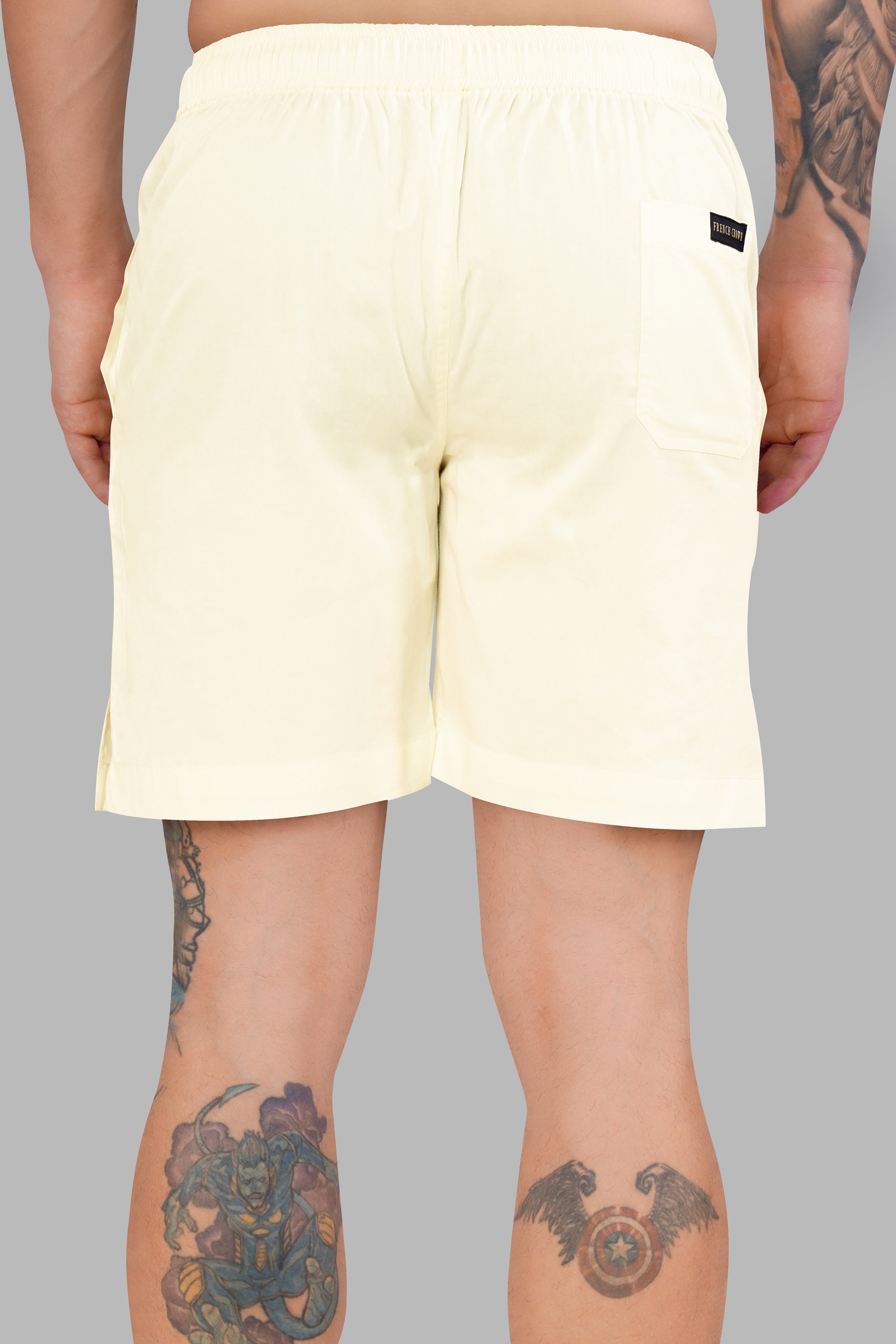 Beige Subtle Sheen Super Soft Premium Cotton Shorts SR328-28,  SR328-30,  SR328-32,  SR328-34,  SR328-36,  SR328-38,  SR328-40,  SR328-42,  SR328-44