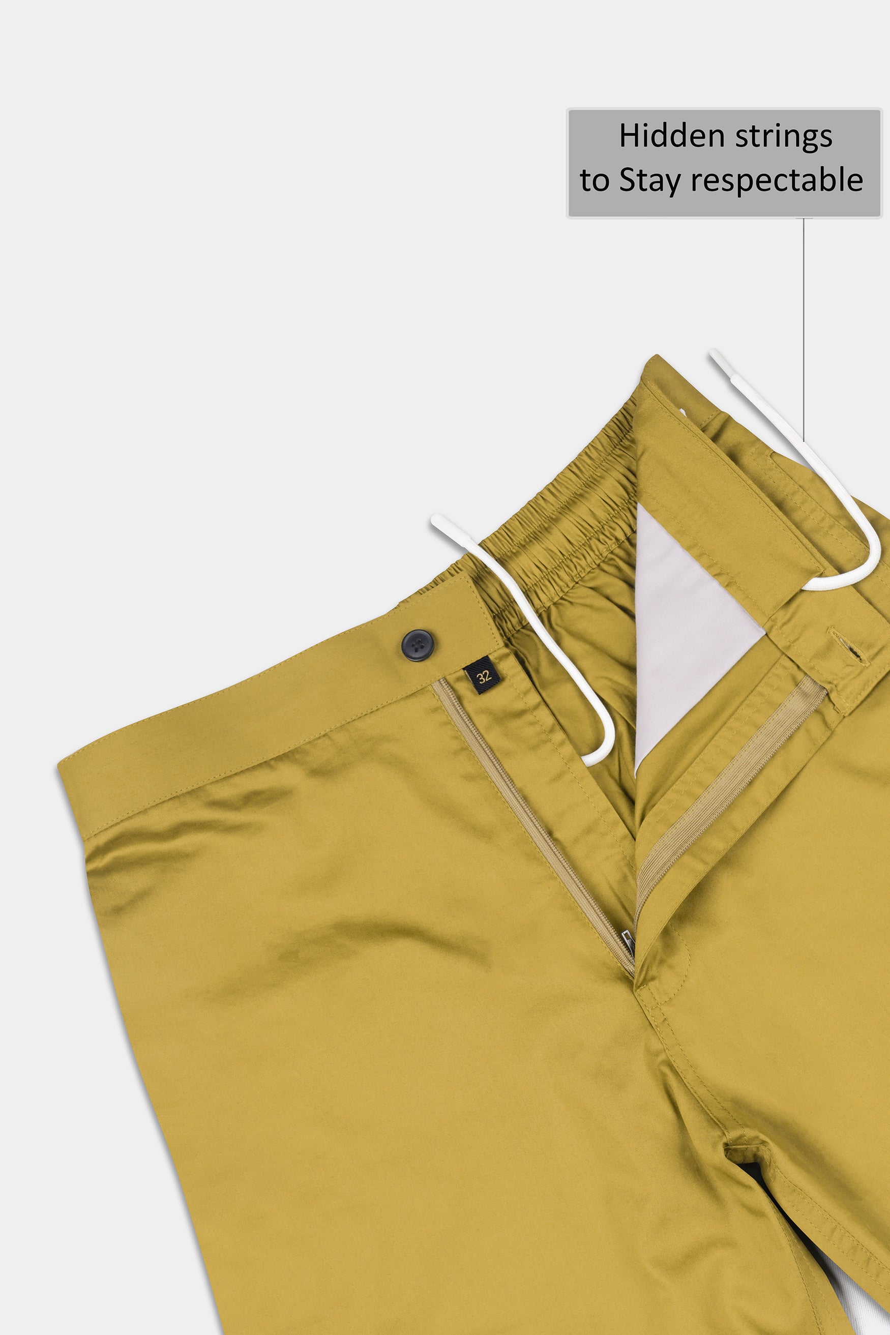 Ronchi Yellow Subtle Sheen Super Soft Premium Cotton Shorts SR331-28,  SR331-30,  SR331-32,  SR331-34,  SR331-36,  SR331-38,  SR331-40,  SR331-42,  SR331-44