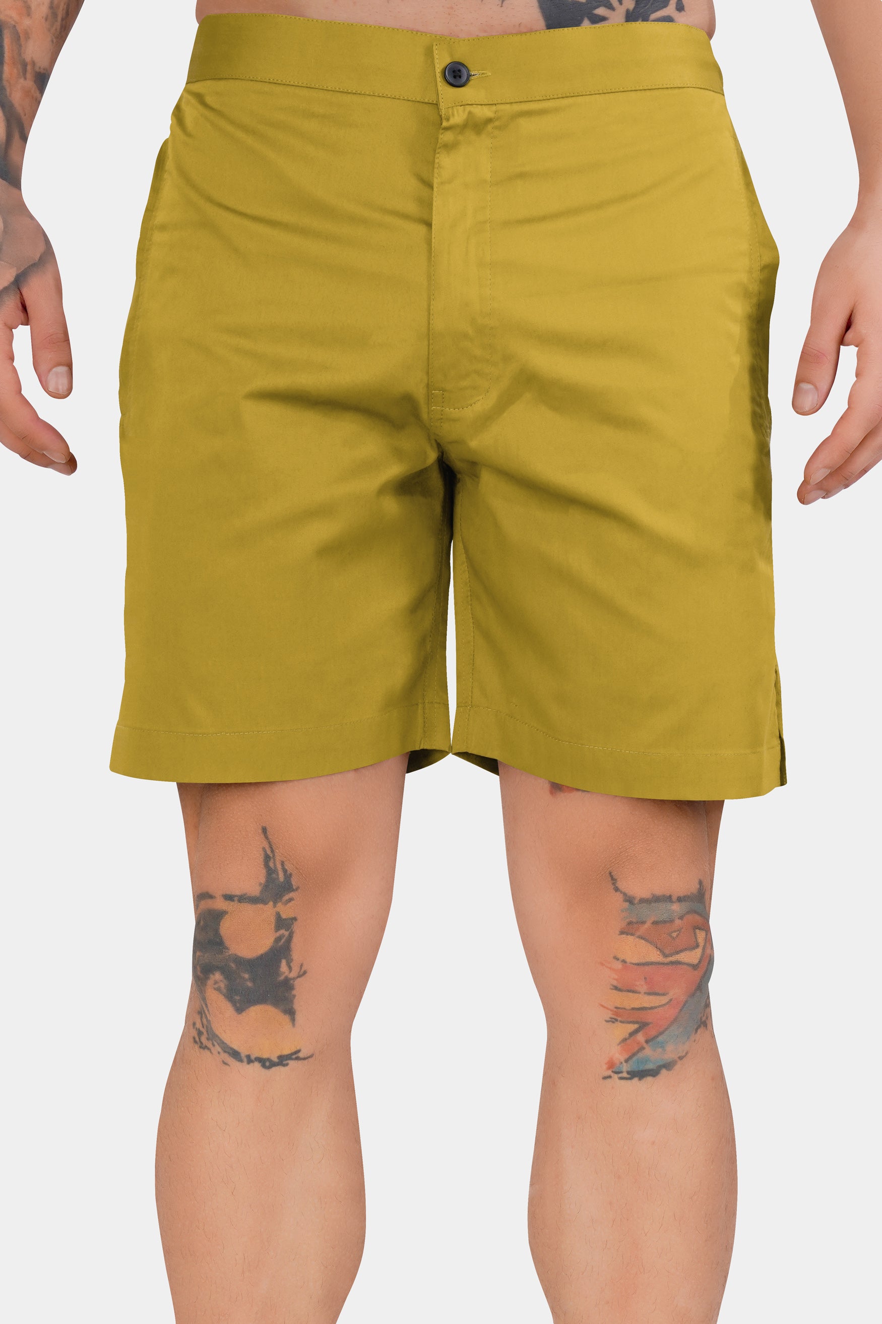 Ronchi Yellow Subtle Sheen Super Soft Premium Cotton Shorts SR331-28,  SR331-30,  SR331-32,  SR331-34,  SR331-36,  SR331-38,  SR331-40,  SR331-42,  SR331-44