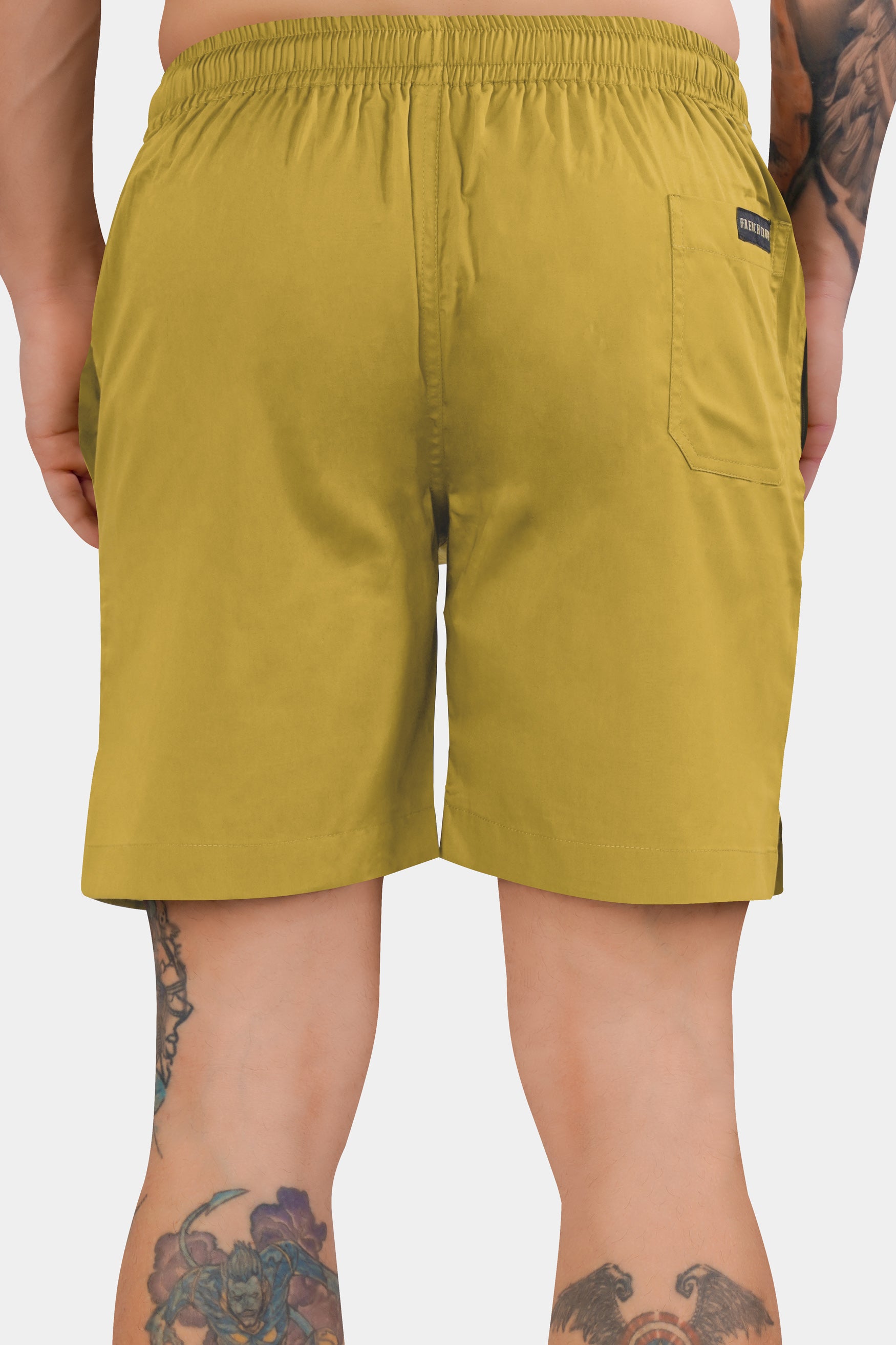 Ronchi Yellow Subtle Sheen Super Soft Premium Cotton Shorts SR331-28,  SR331-30,  SR331-32,  SR331-34,  SR331-36,  SR331-38,  SR331-40,  SR331-42,  SR331-44