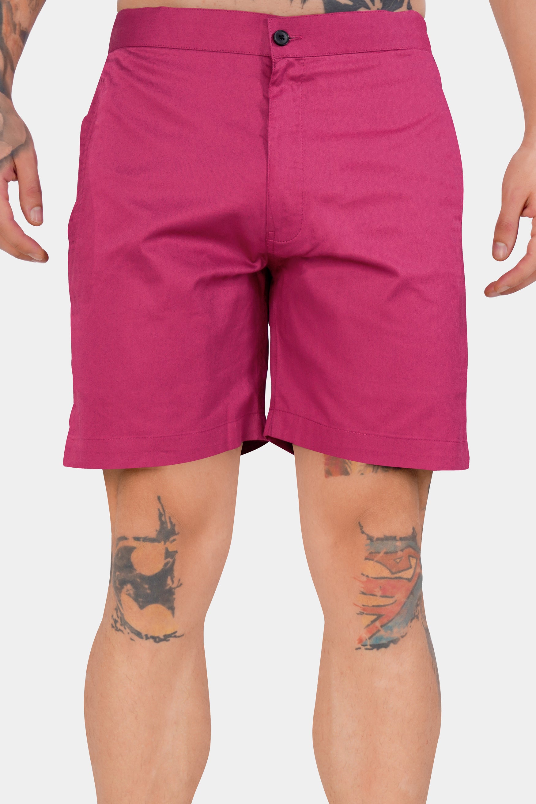 Hibiscus Pink Subtle Sheen Super Soft Premium Cotton Shorts SR333-28,  SR333-30,  SR333-32,  SR333-34,  SR333-36,  SR333-38,  SR333-40,  SR333-42,  SR333-44