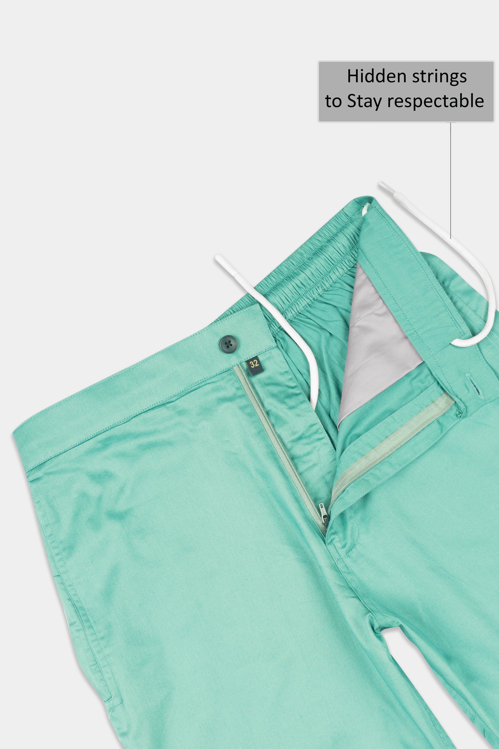 Seafoam Green Subtle Sheen Super Soft Premium Cotton Shorts SR339-28,  SR339-30,  SR339-32,  SR339-34,  SR339-36,  SR339-38,  SR339-40,  SR339-42,  SR339-44