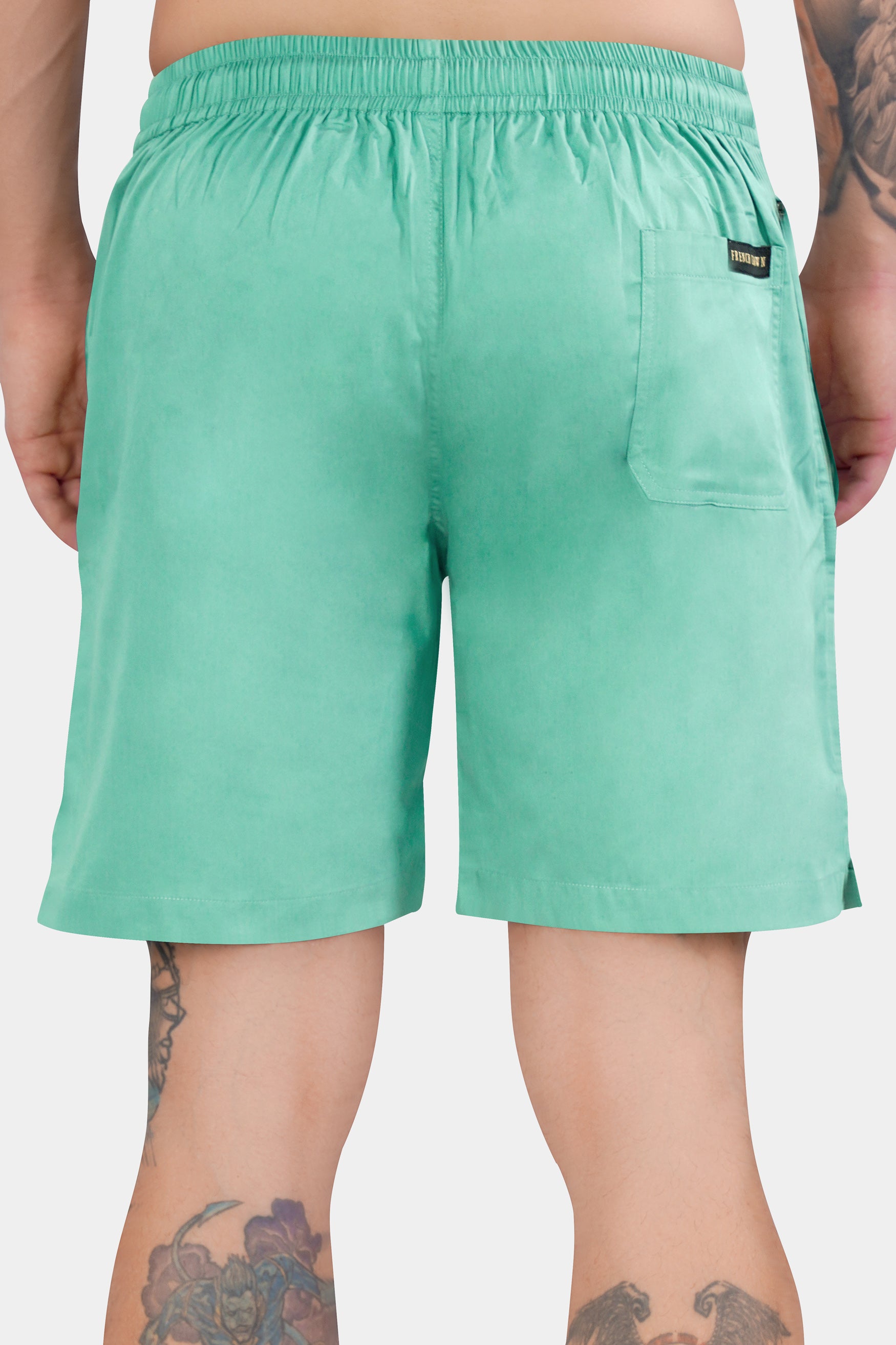 Seafoam Green Subtle Sheen Super Soft Premium Cotton Shorts SR339-28,  SR339-30,  SR339-32,  SR339-34,  SR339-36,  SR339-38,  SR339-40,  SR339-42,  SR339-44