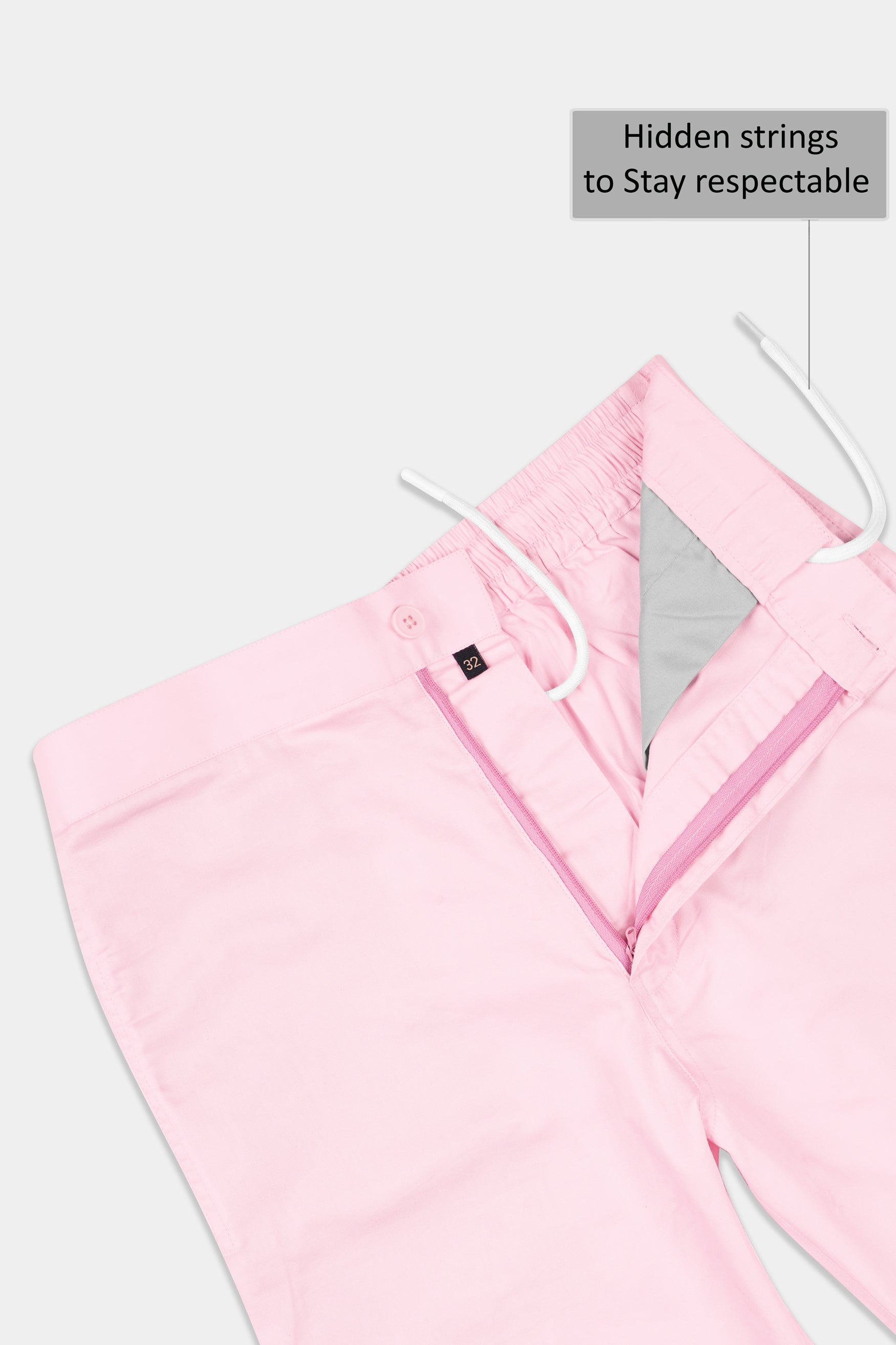 Misty Rose Pink Subtle Sheen Super Soft Premium Cotton Shorts SR340-28,  SR340-30,  SR340-32,  SR340-34,  SR340-36,  SR340-38,  SR340-40,  SR340-42,  SR340-44