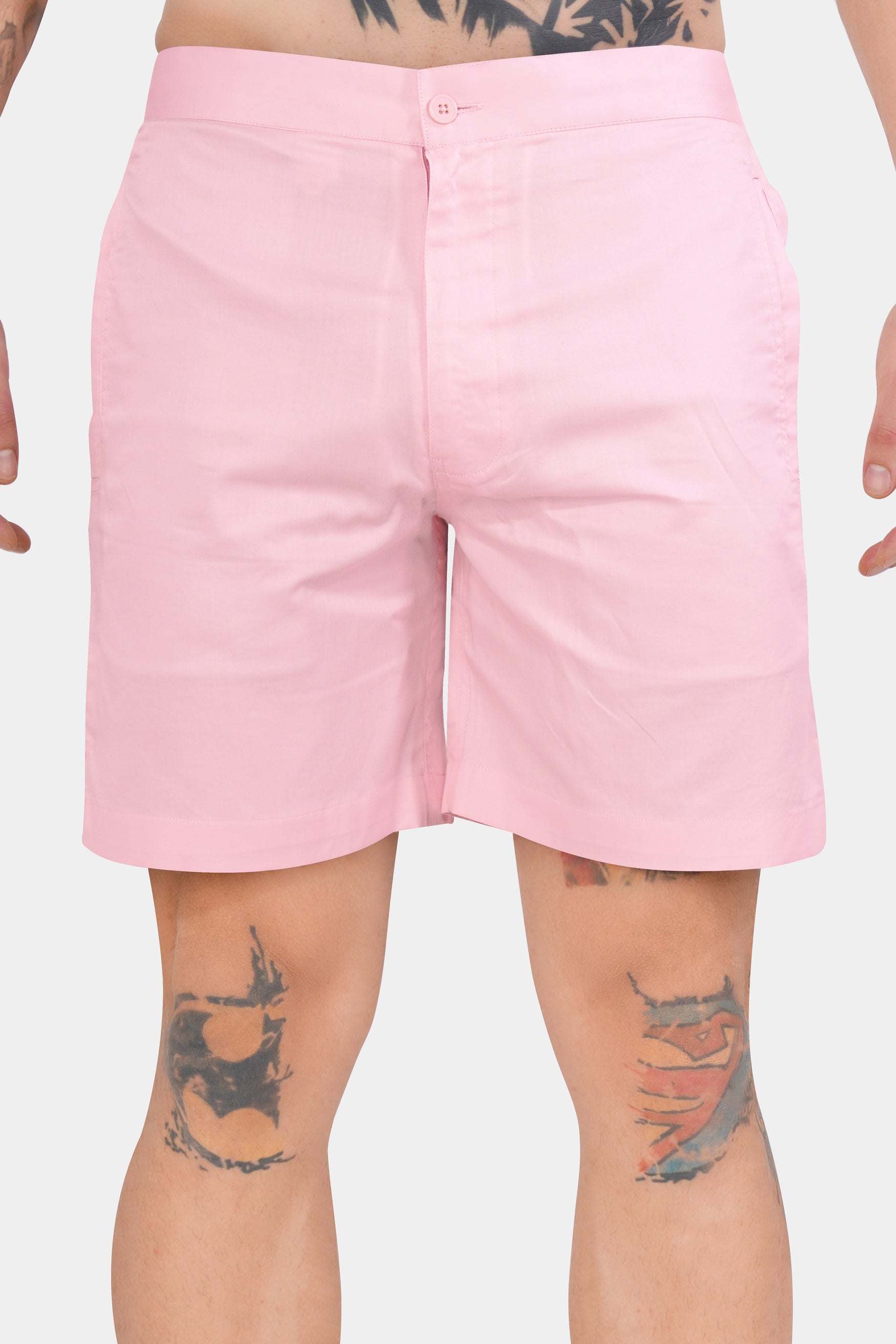 Misty Rose Pink Subtle Sheen Super Soft Premium Cotton Shorts SR340-28,  SR340-30,  SR340-32,  SR340-34,  SR340-36,  SR340-38,  SR340-40,  SR340-42,  SR340-44