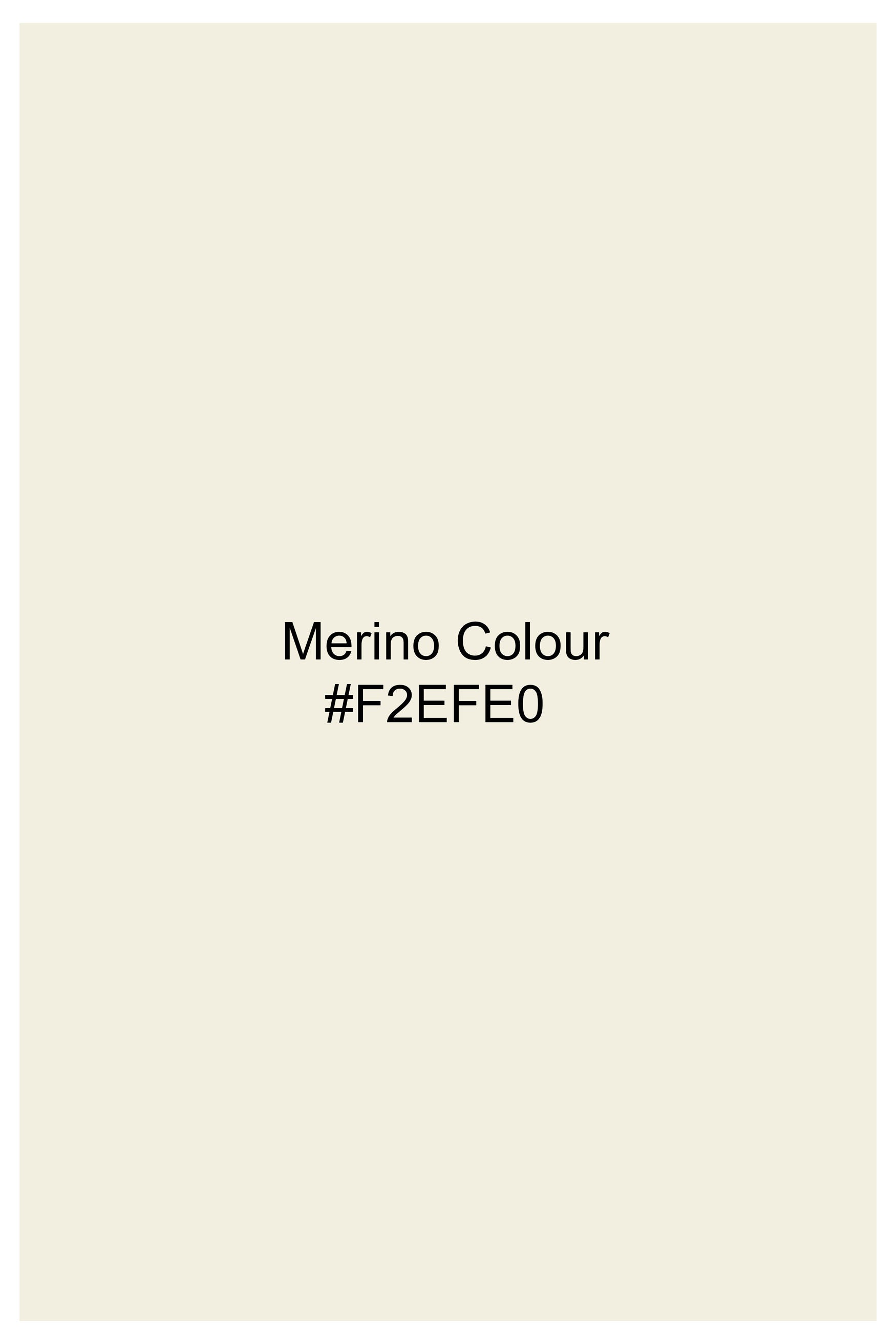Merino Cream Premium Cotton Shorts