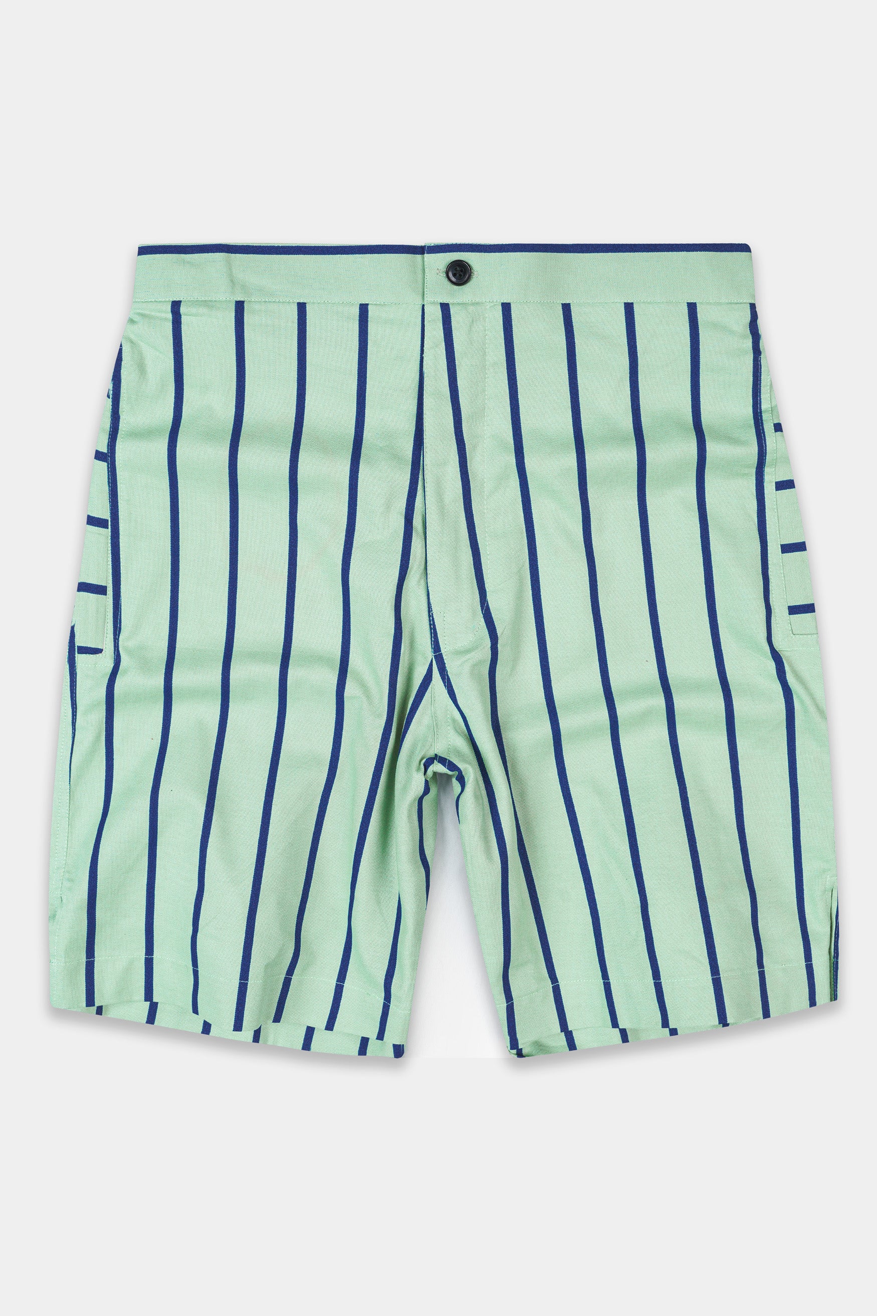 Surf Green with Cobalt Blue Striped Oxford Shorts SR350-28,  SR350-30,  SR350-32,  SR350-34,  SR350-36,  SR350-38,  SR350-40,  SR350-42,  SR350-44