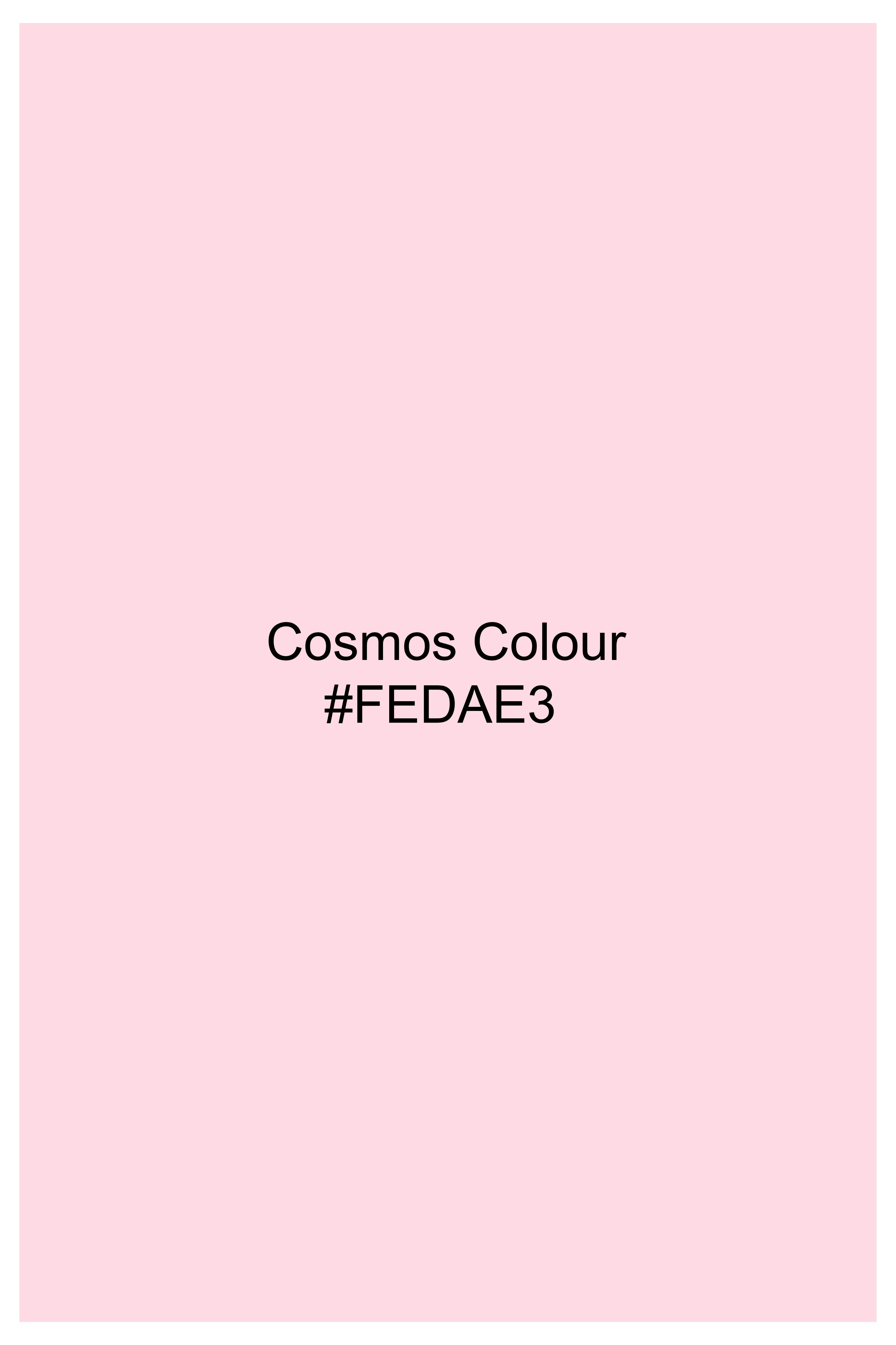 Cosmos Pink Dobby Textured Giza Cotton Shorts