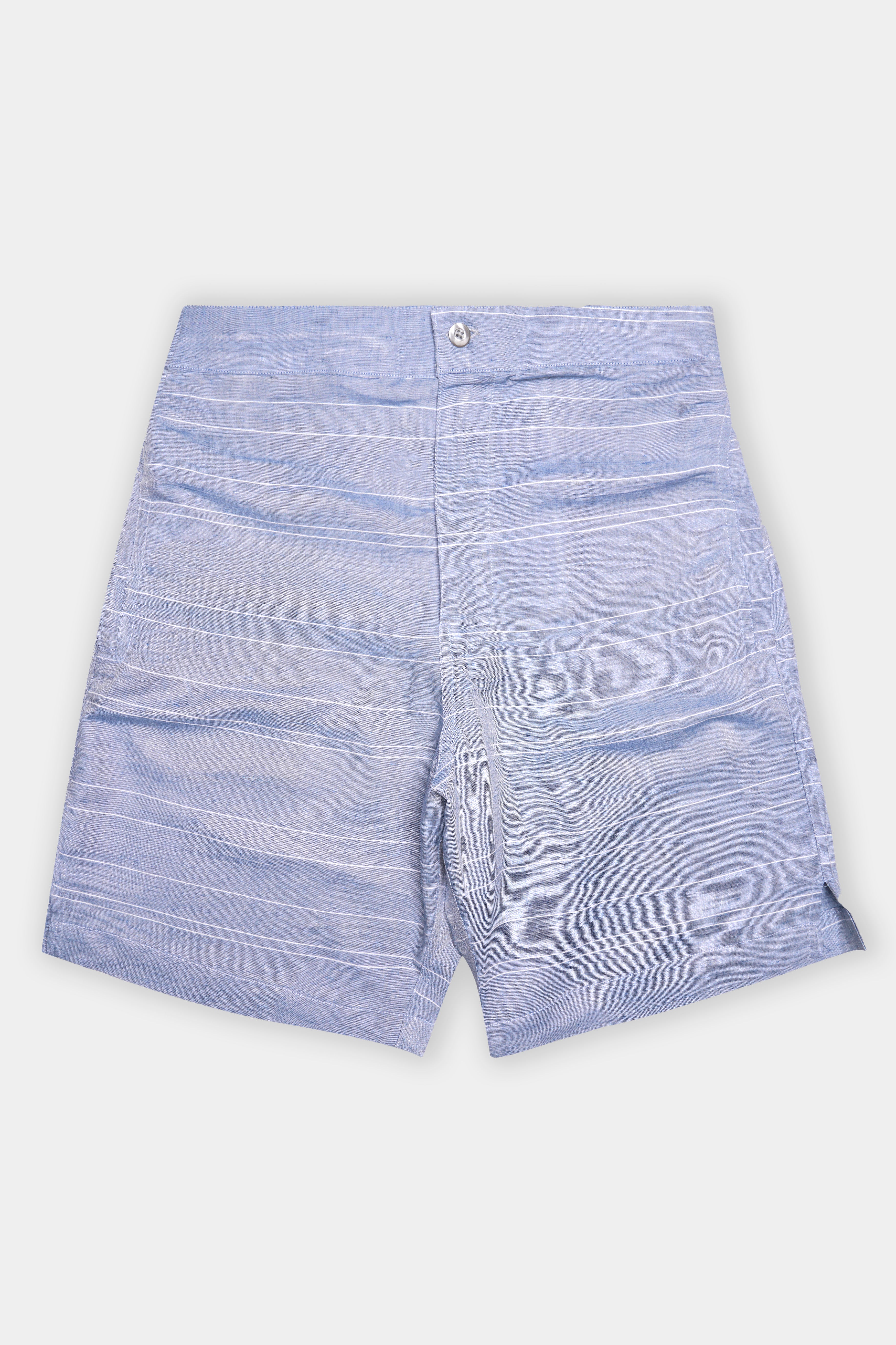 Blush Pink Floral Prints Premium Cotton Shorts For Men