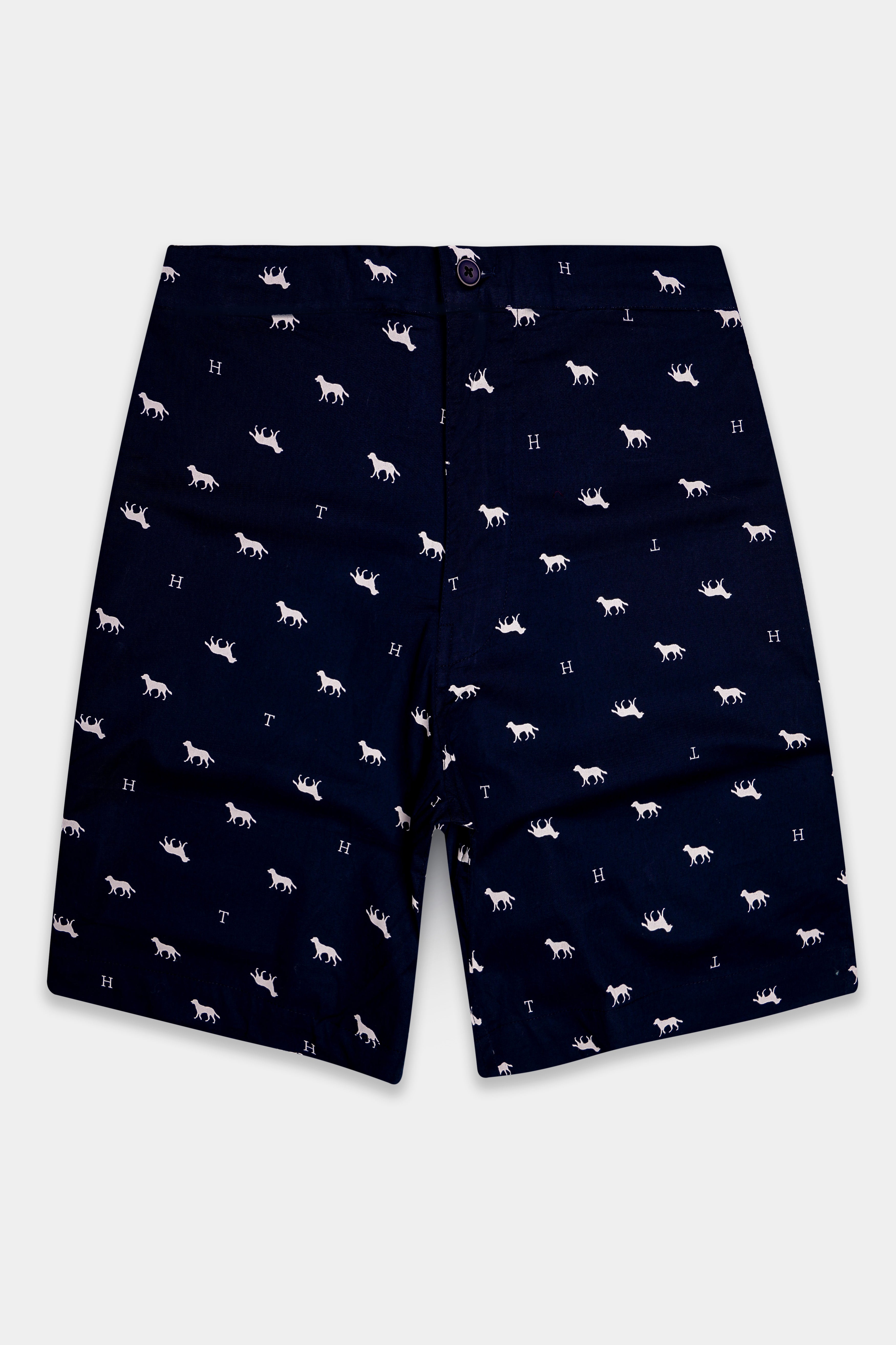 Orion-Russian Blue Dongs Printed Premium Cotton Shorts