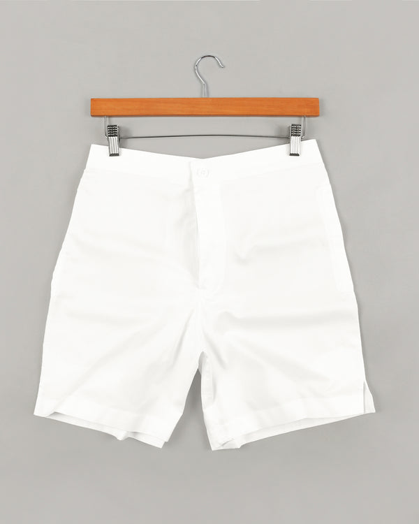 Two Bright White Super soft Premium Cotton Shorts