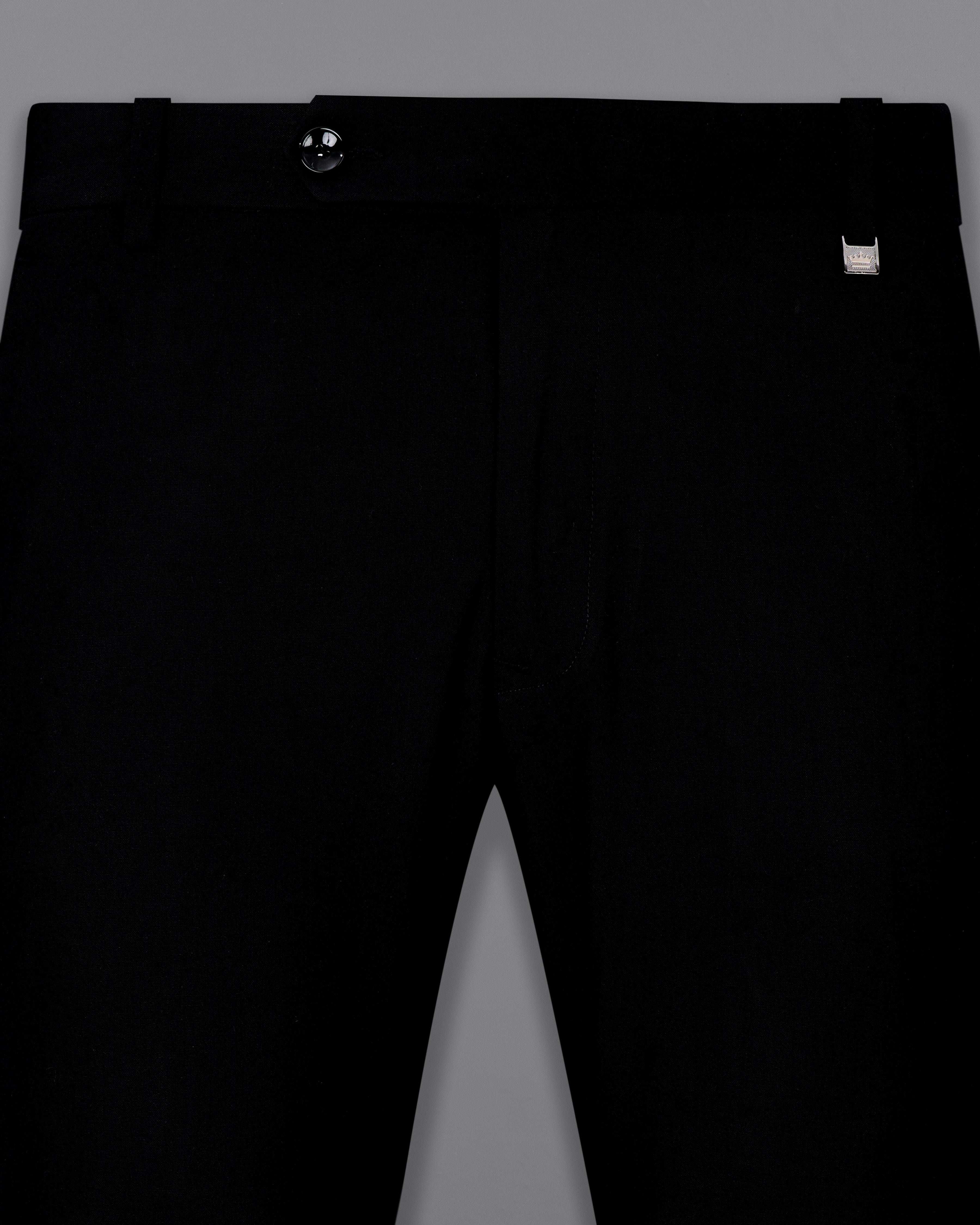 Korean Black (The Best Black We Have) Cross-Buttoned Bandhgala Suit ST2605-CBG-36, ST2605-CBG-38, ST2605-CBG-40, ST2605-CBG-42, ST2605-CBG-44, ST2605-CBG-46, ST2605-CBG-48, ST2605-CBG-50, ST2605-CBG-52, ST2605-CBG-54, ST2605-CBG-56, ST2605-CBG-58, ST2605-CBG-60