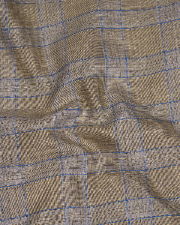 Arrowtown Brown with Azure Blue Plaid Double Breasted Designer Suit ST2611-DB-D145-36, ST2611-DB-D145-38, ST2611-DB-D145-40, ST2611-DB-D145-42, ST2611-DB-D145-44, ST2611-DB-D145-46, ST2611-DB-D145-48, ST2611-DB-D145-50, ST2611-DB-D145-52, ST2611-DB-D145-54, ST2611-DB-D145-56, ST2611-DB-D145-58, ST2611-DB-D145-60