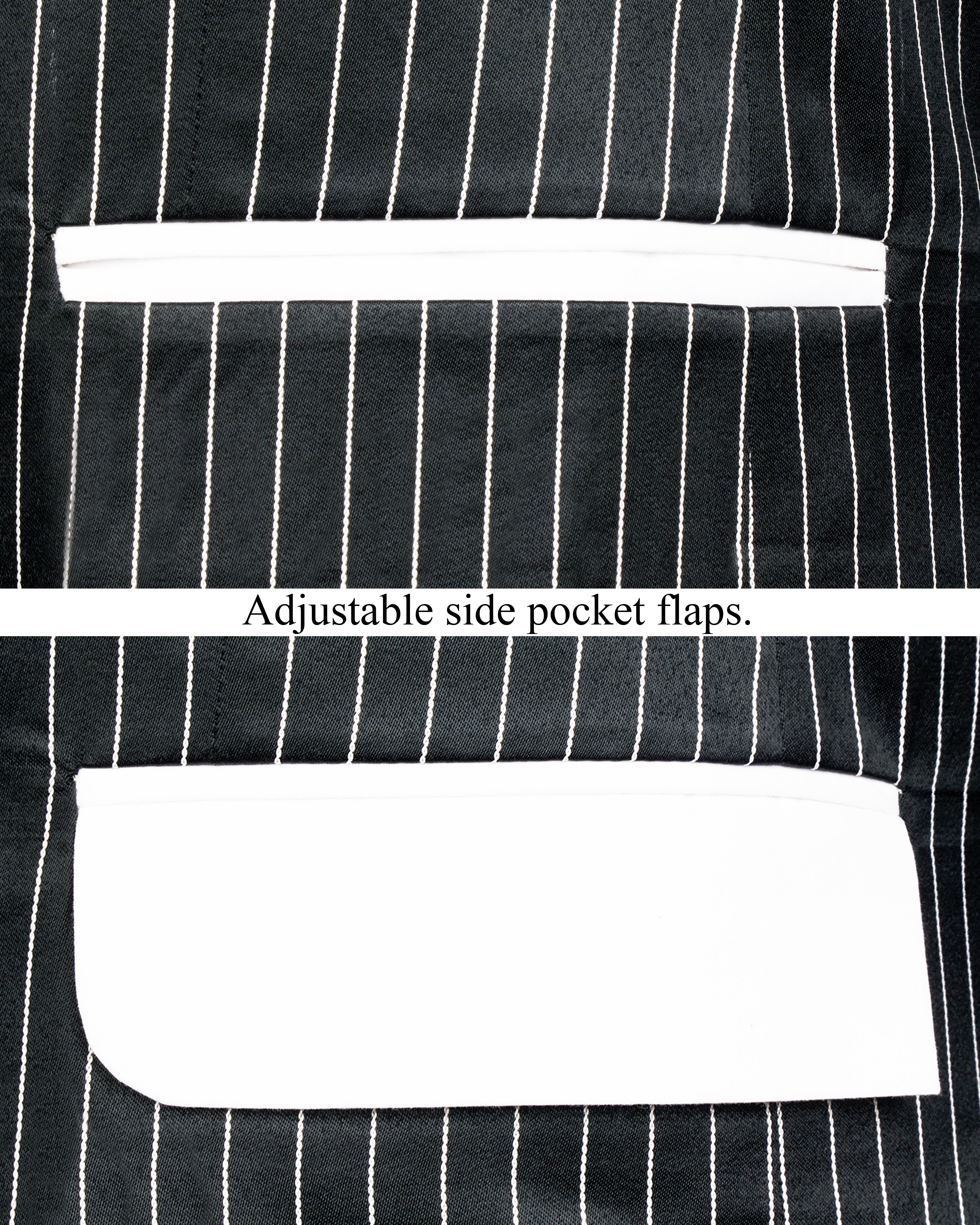 Jade Black and White Striped Designer Suit ST2612-SB-D96-36, ST2612-SB-D96-38, ST2612-SB-D96-40, ST2612-SB-D96-42, ST2612-SB-D96-44, ST2612-SB-D96-46, ST2612-SB-D96-48, ST2612-SB-D96-50, ST2612-SB-D96-52, ST2612-SB-D96-54, ST2612-SB-D96-56, ST2612-SB-D96-58, ST2612-SB-D96-60