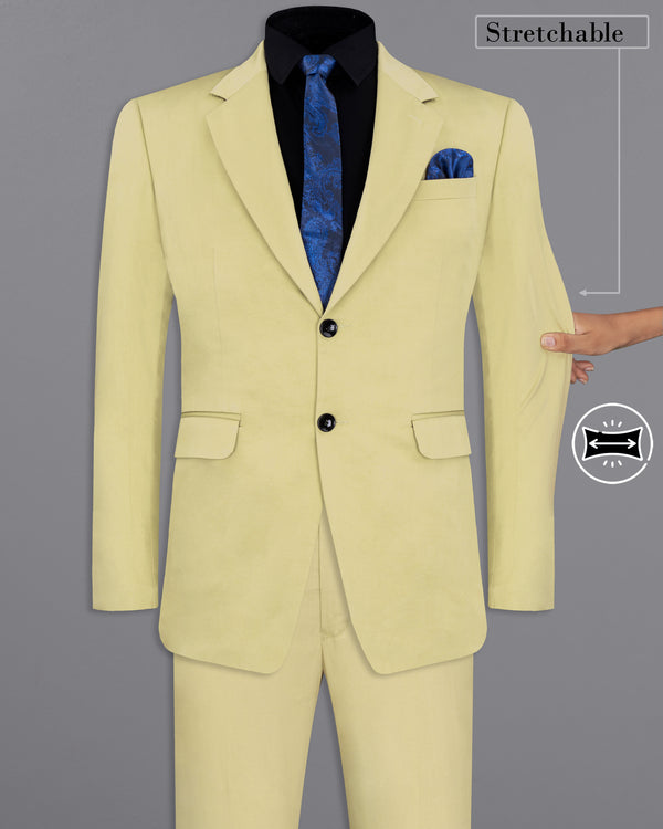 Maize Light Brown Stretchable Premium Cotton traveler Suit