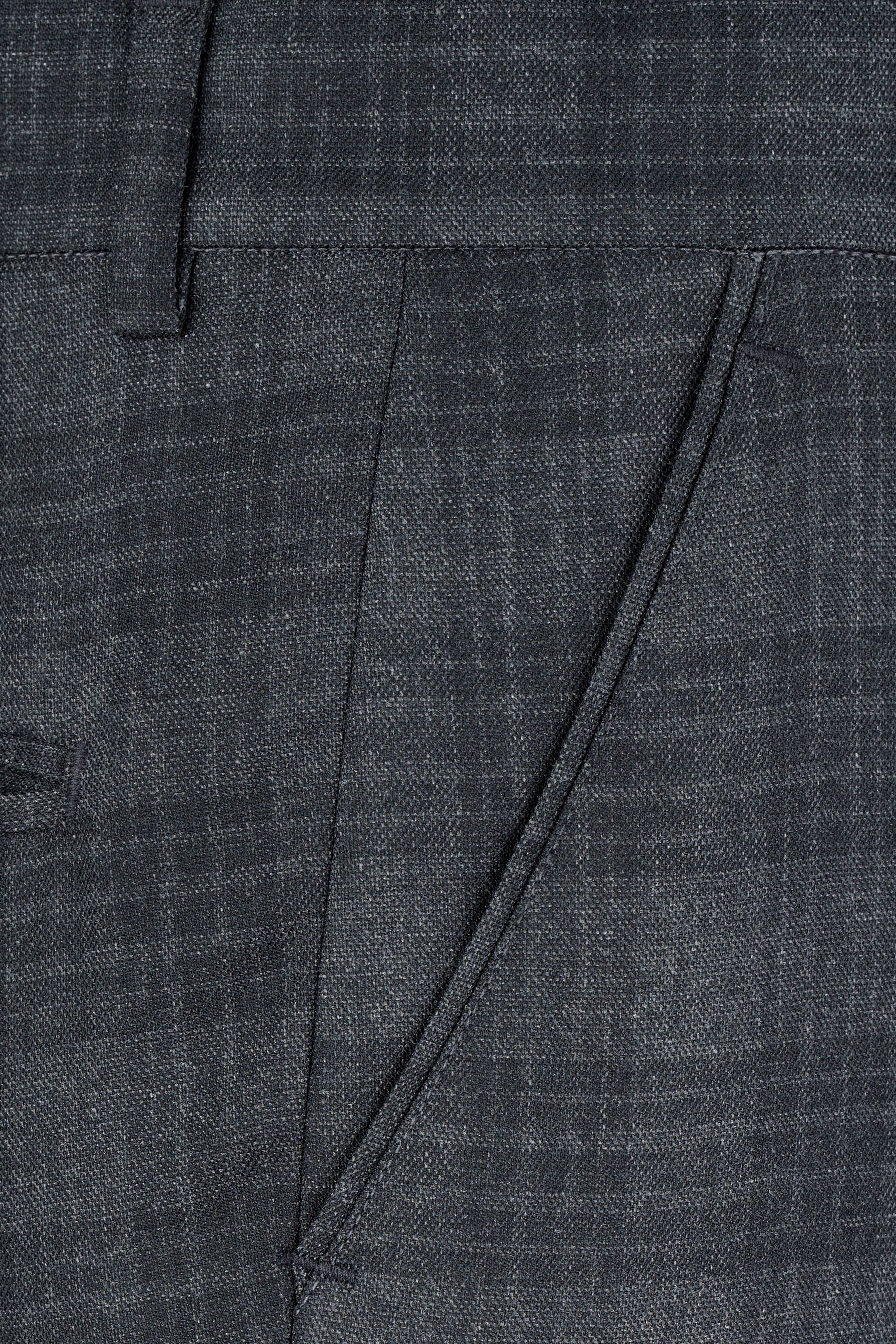 Tuna Gray Plaid Single-Breasted Suit