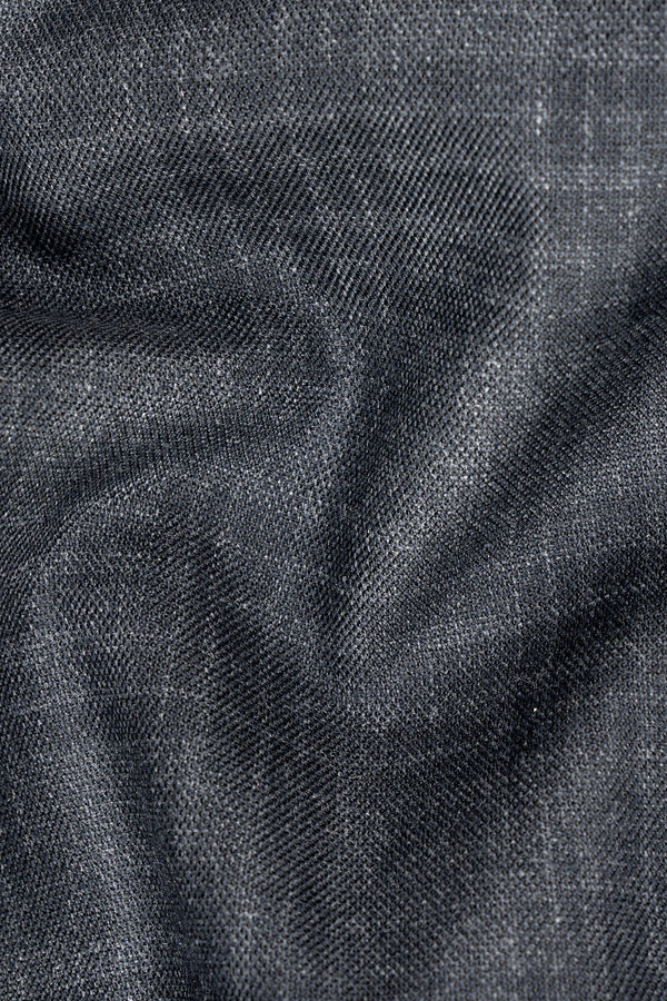 Tuna Gray Plaid Single-Breasted Suit