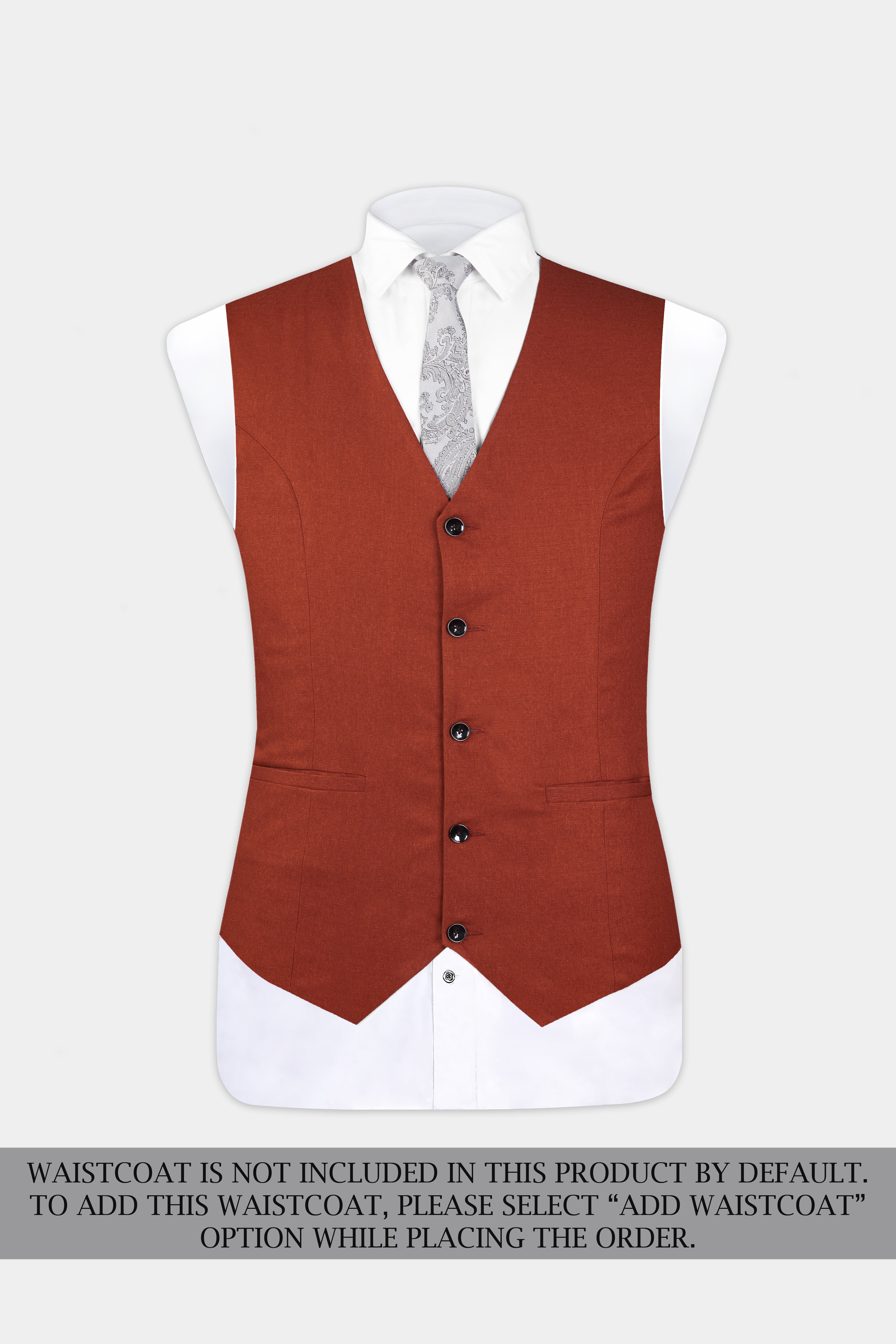 Nutmeg Red Tweed Single Breasted Suit
