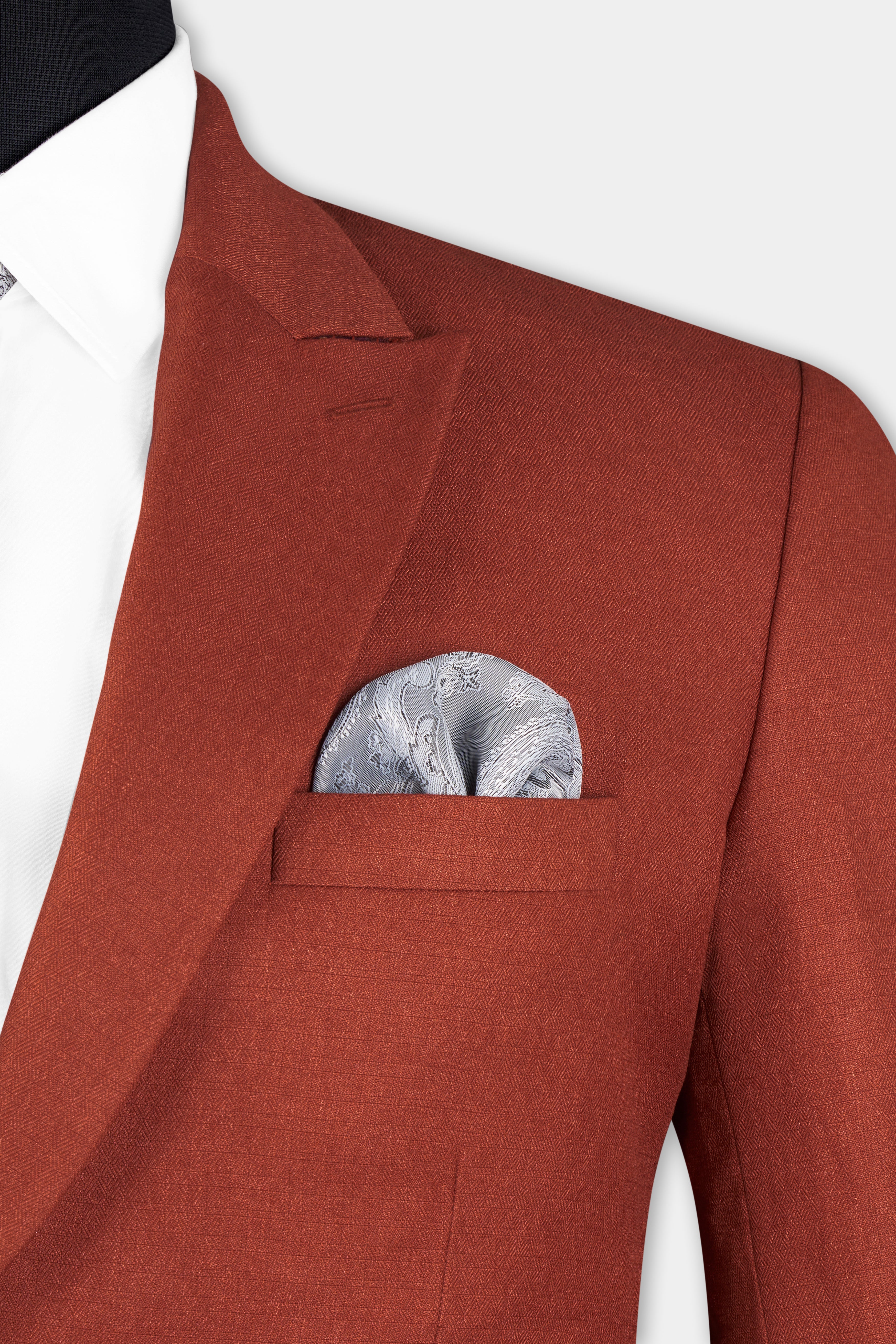 Nutmeg Red Tweed Single Breasted Suit