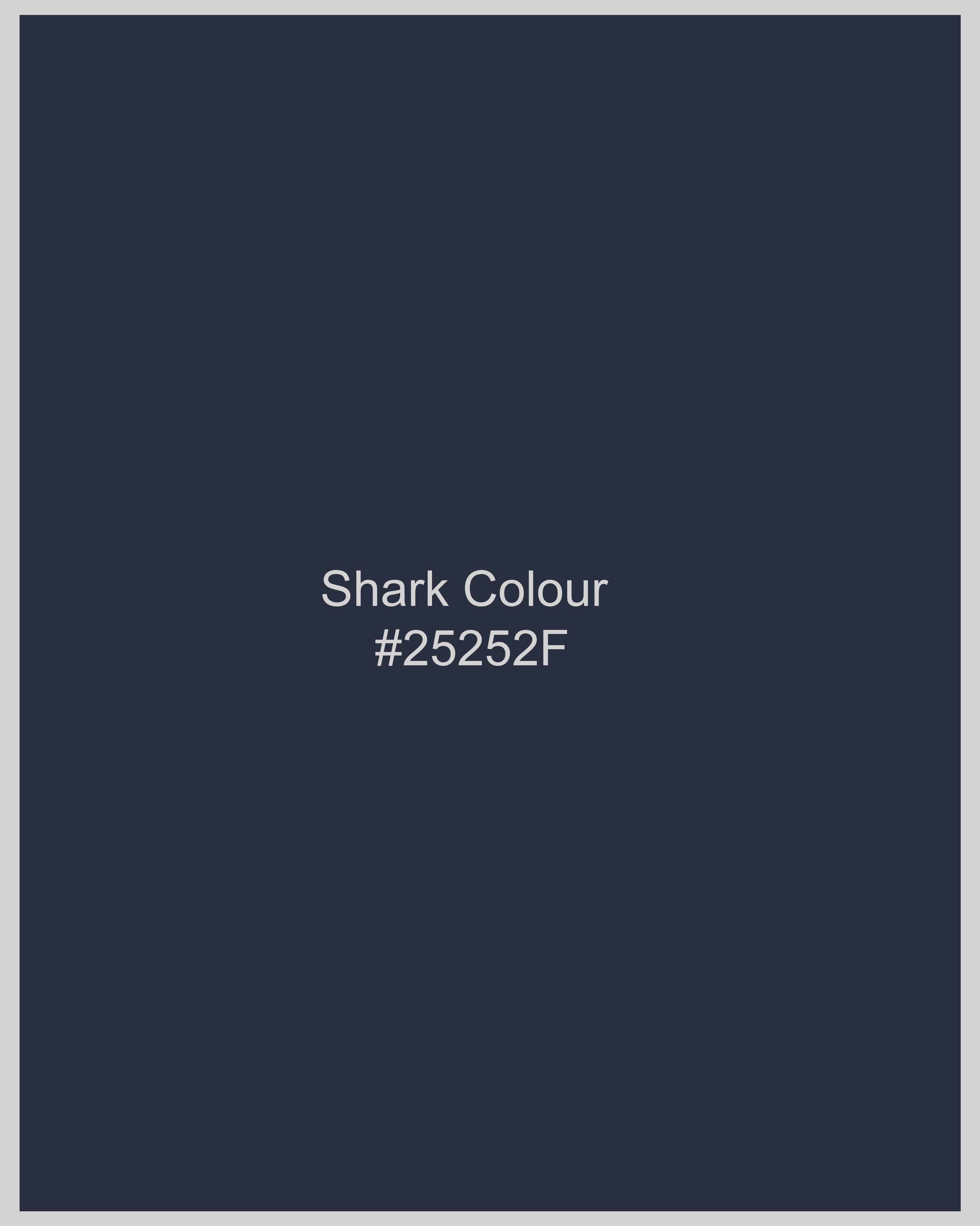Shark Blue Subtle Windowpane Double Breasted Suit