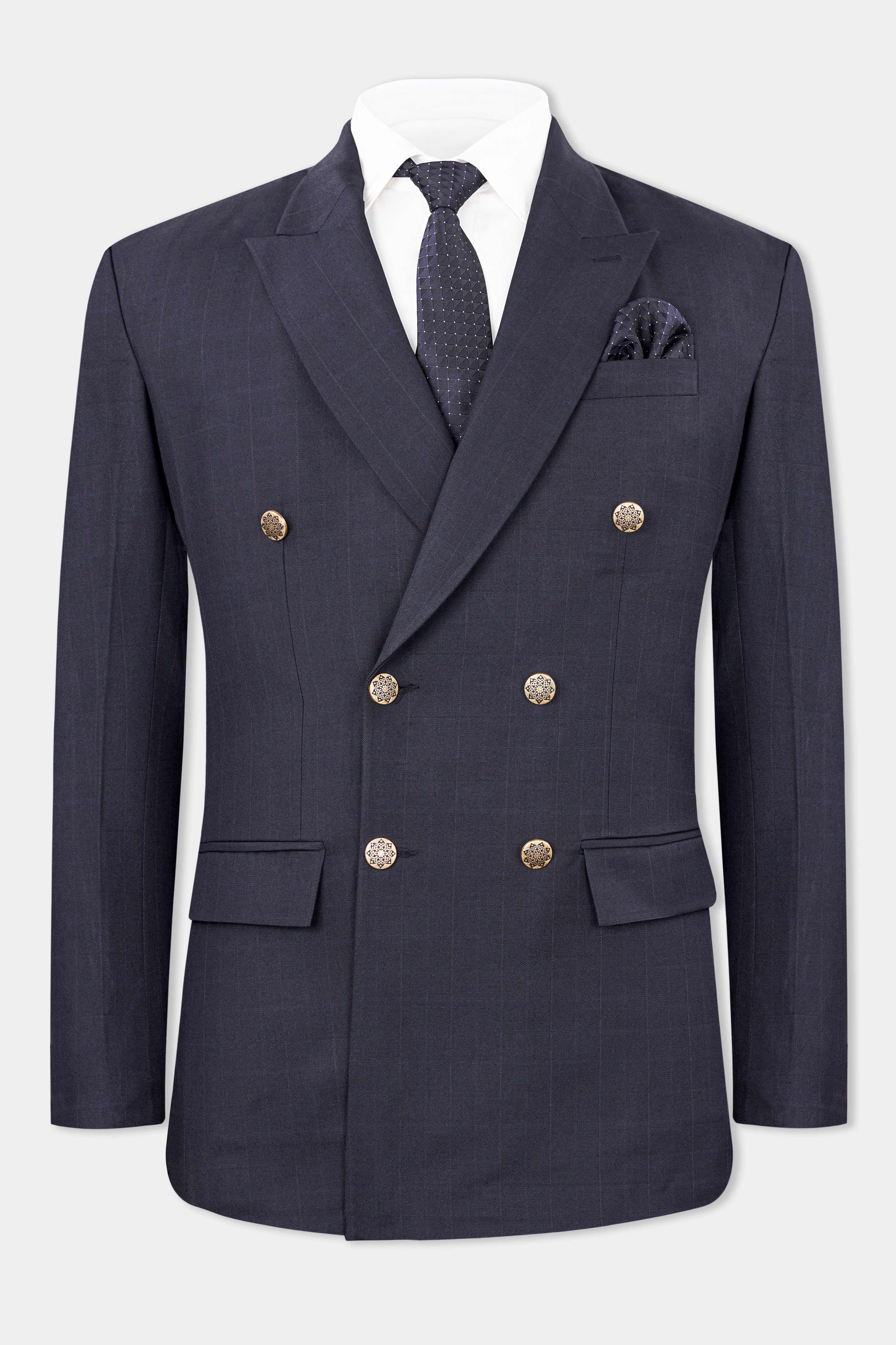 Thunder Blue Double Breasted Suit