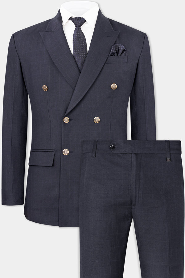 Thunder Blue Double Breasted Suit