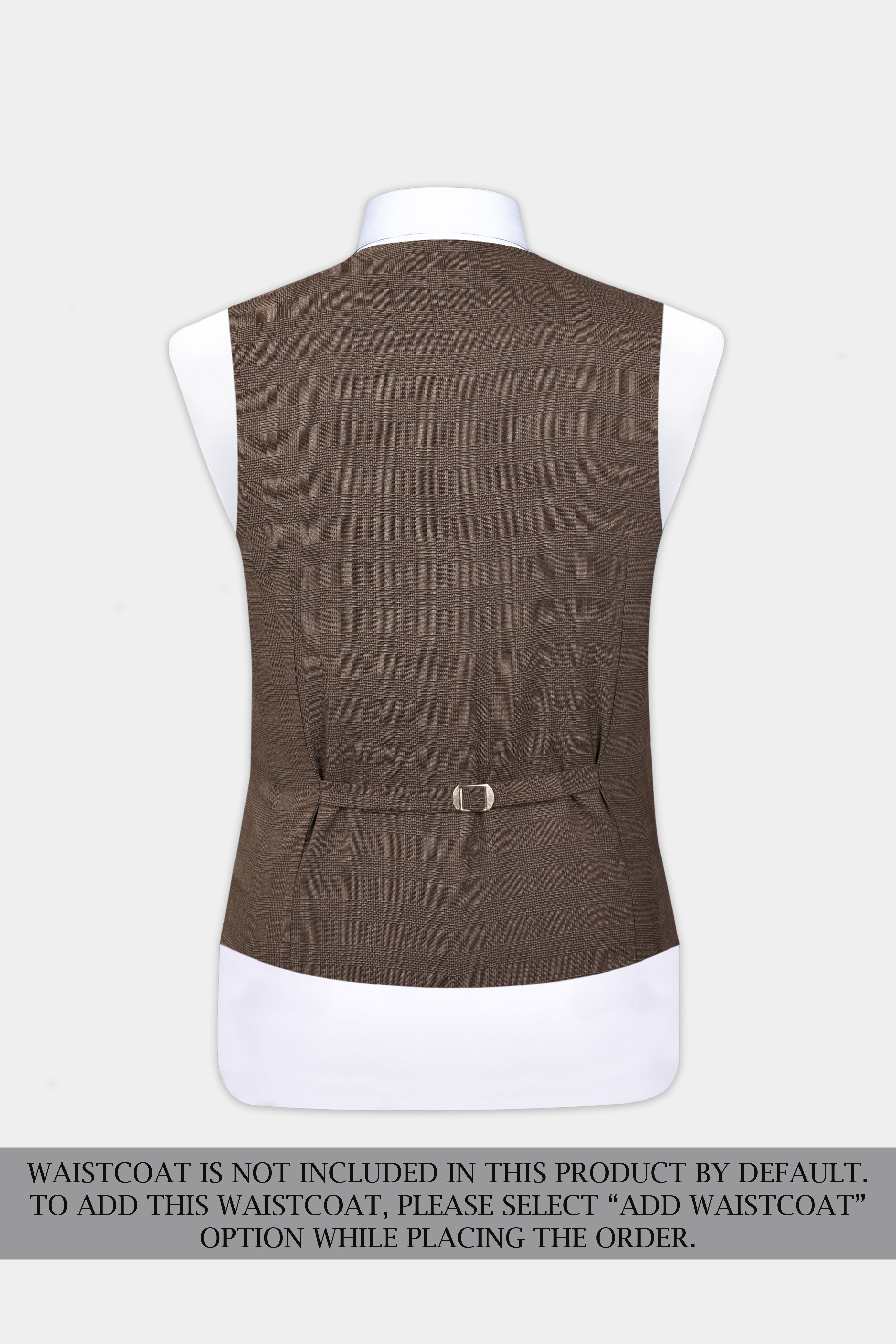 Taupe Dark Brown Single-Breasted Suit