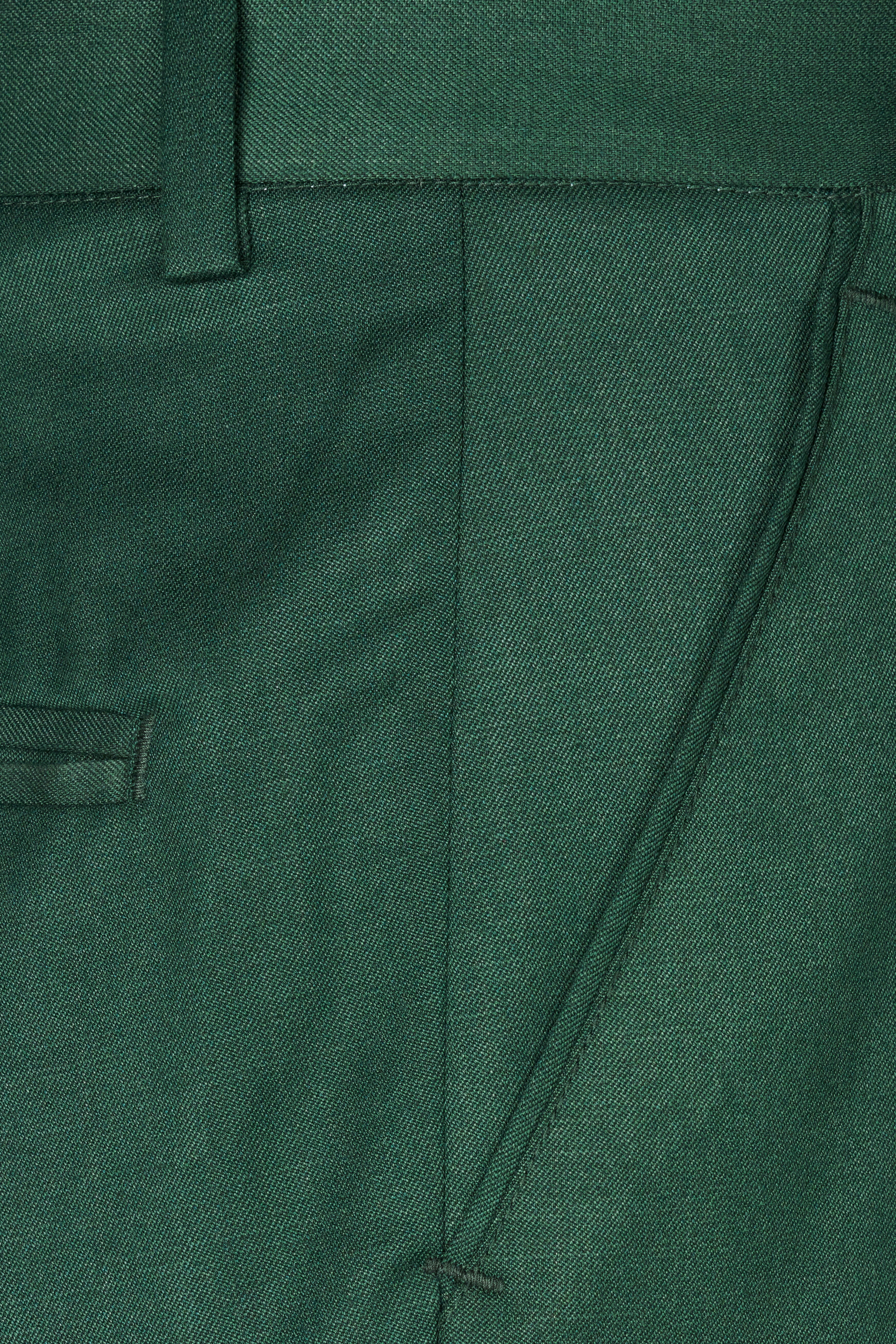 Everglade Green Wool Rich Single Breasted Stretchable traveler Suit