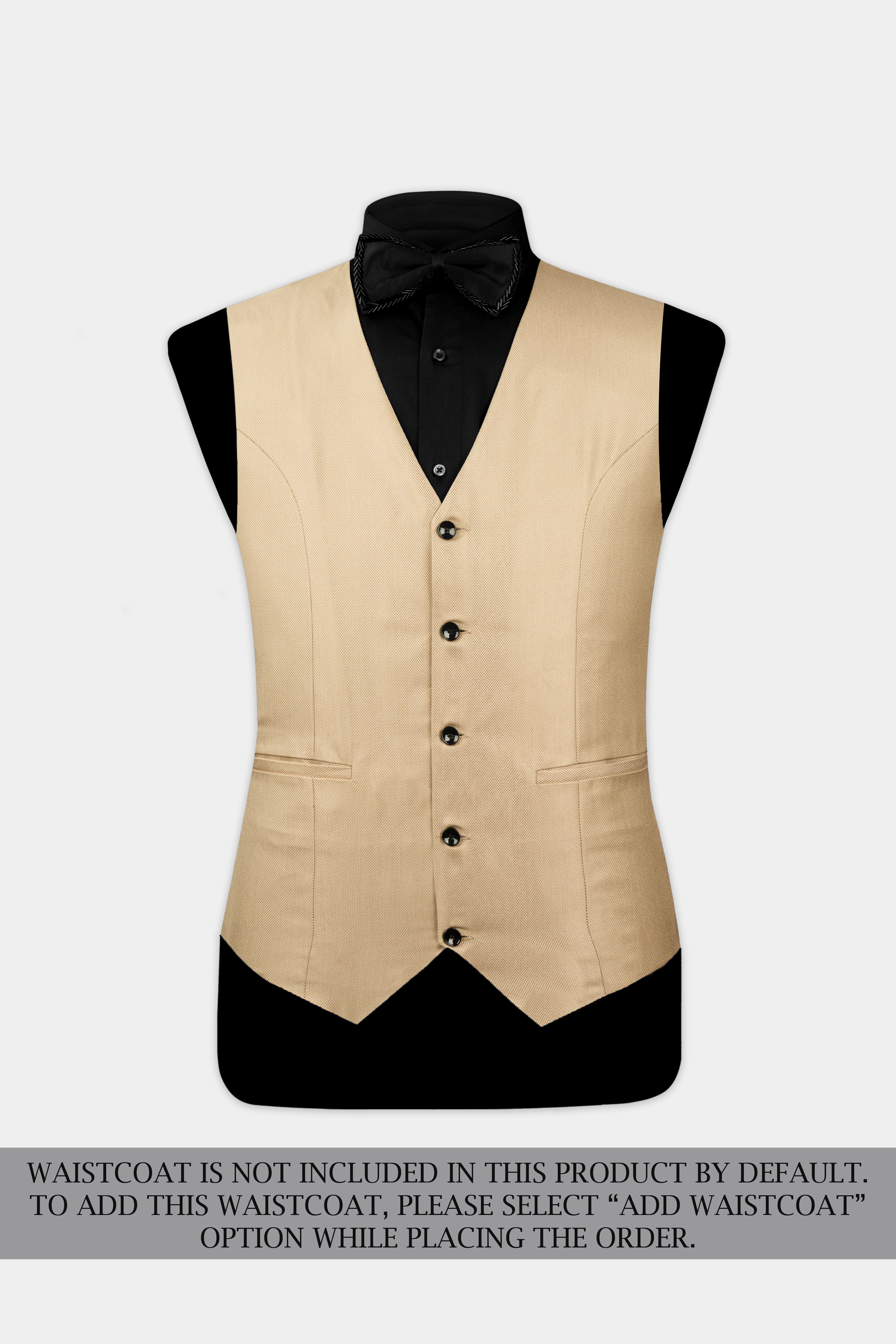 Thistle Brown Dobby Textured Tuxedo Suit